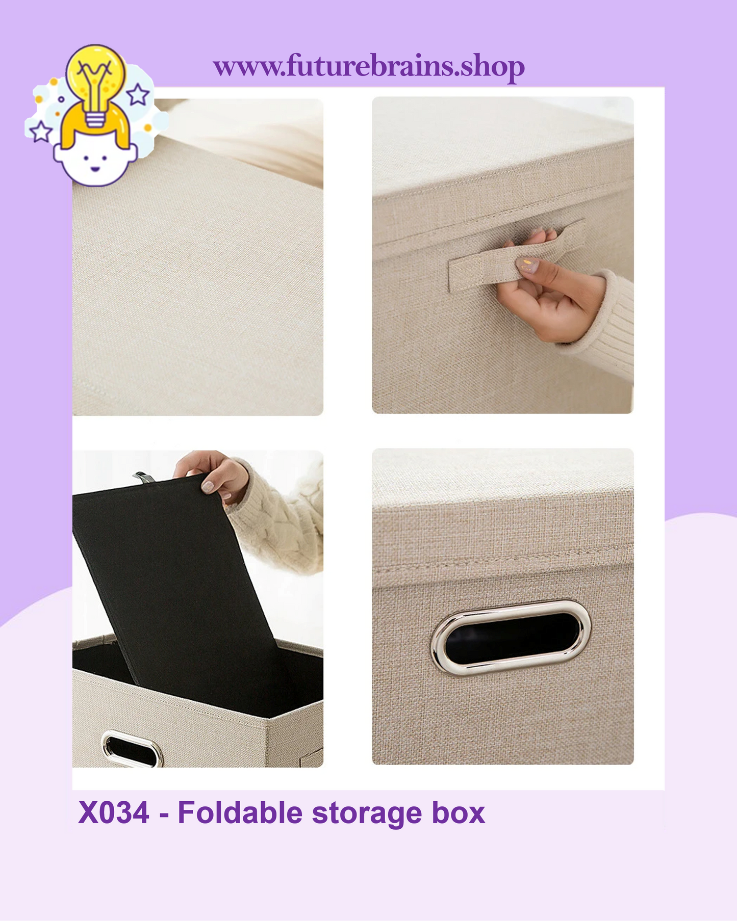 X034 - Foldable storage box