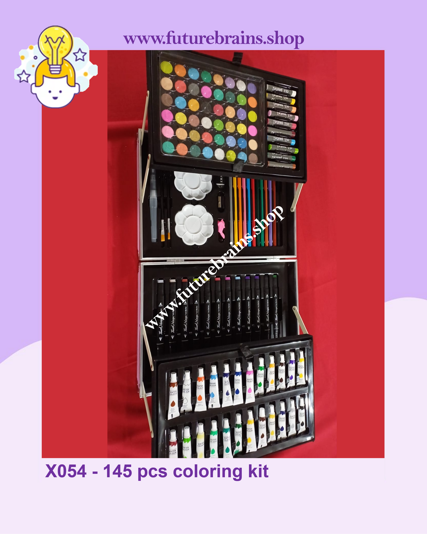 X054 - 145 pcs coloring kit