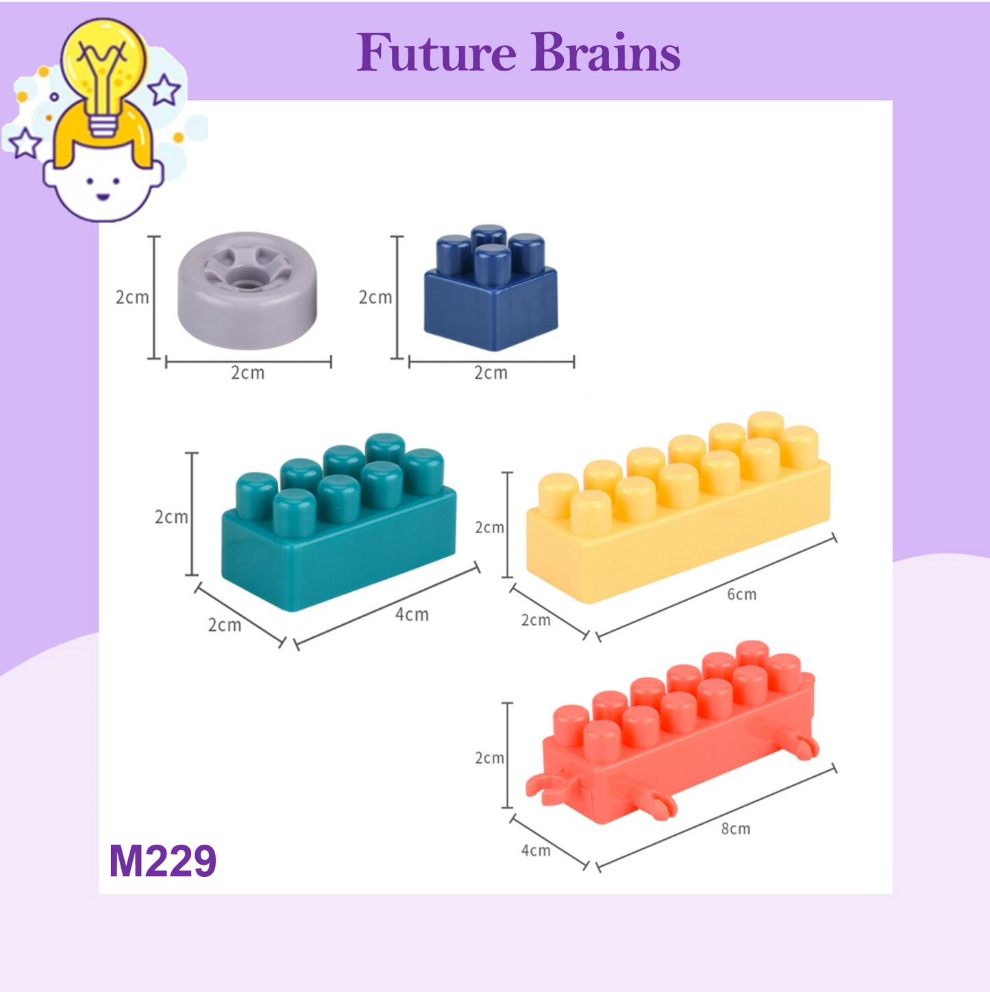M229 - 100 pcs plastic building blocks