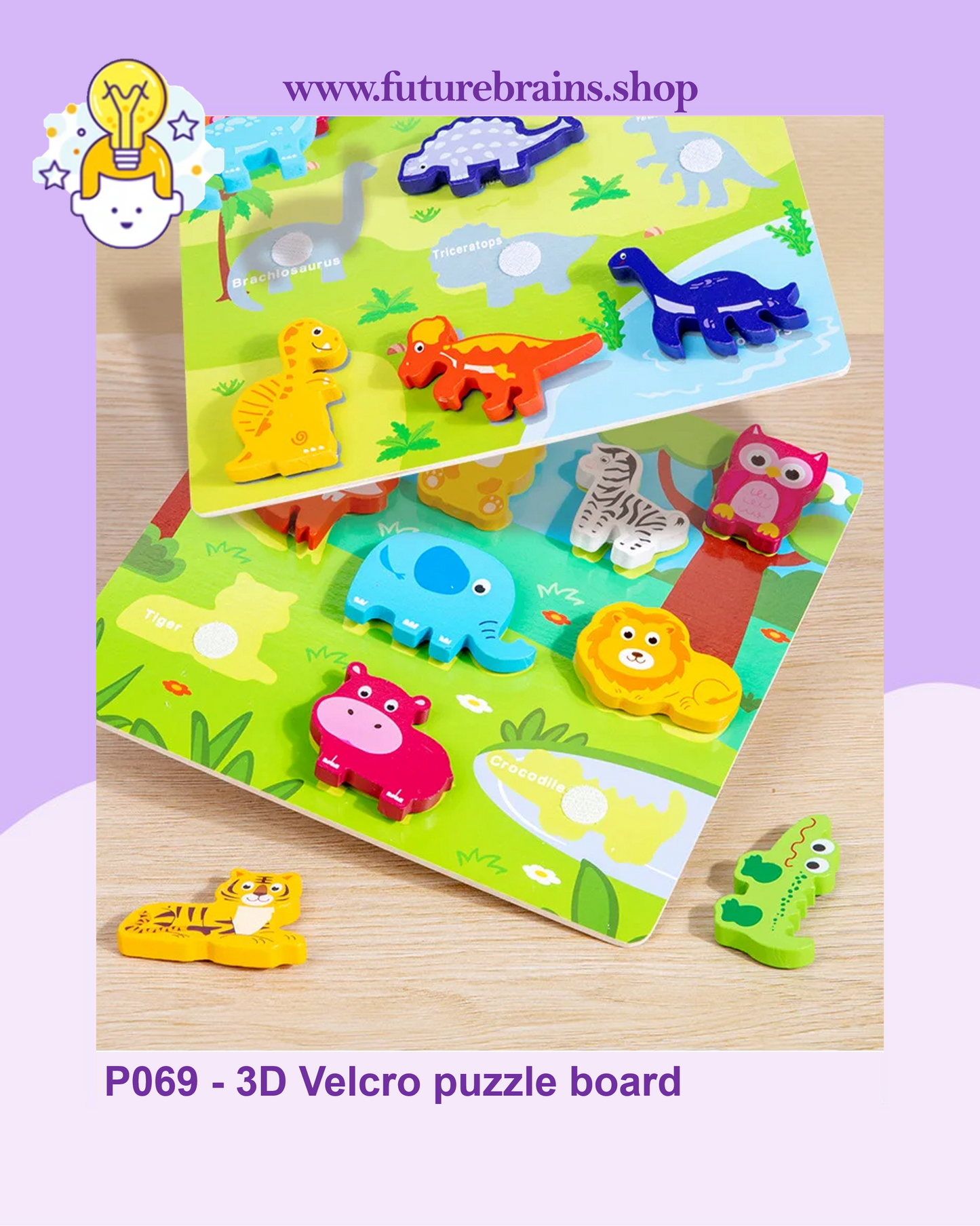 P069 - 3D Velcro puzzle board