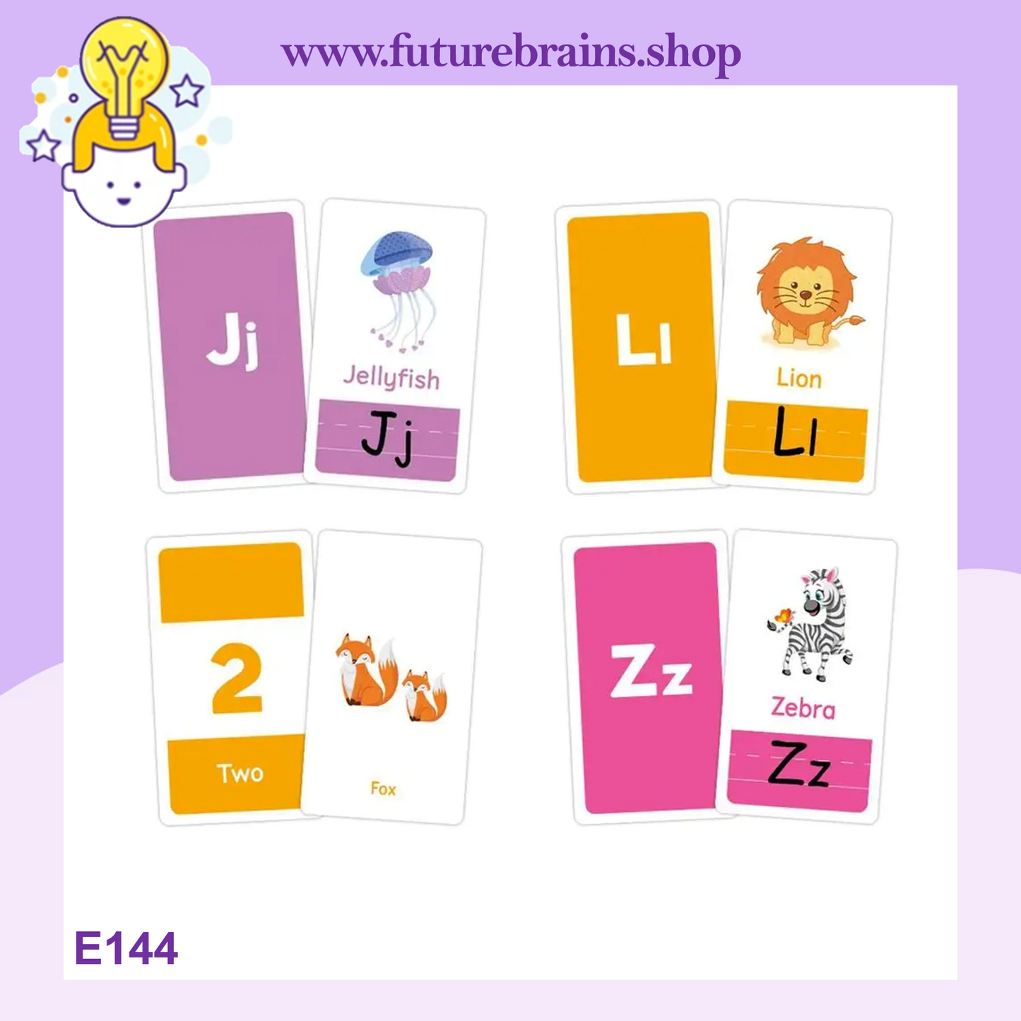 E144 - Toddler learning flash cards (yellow box)