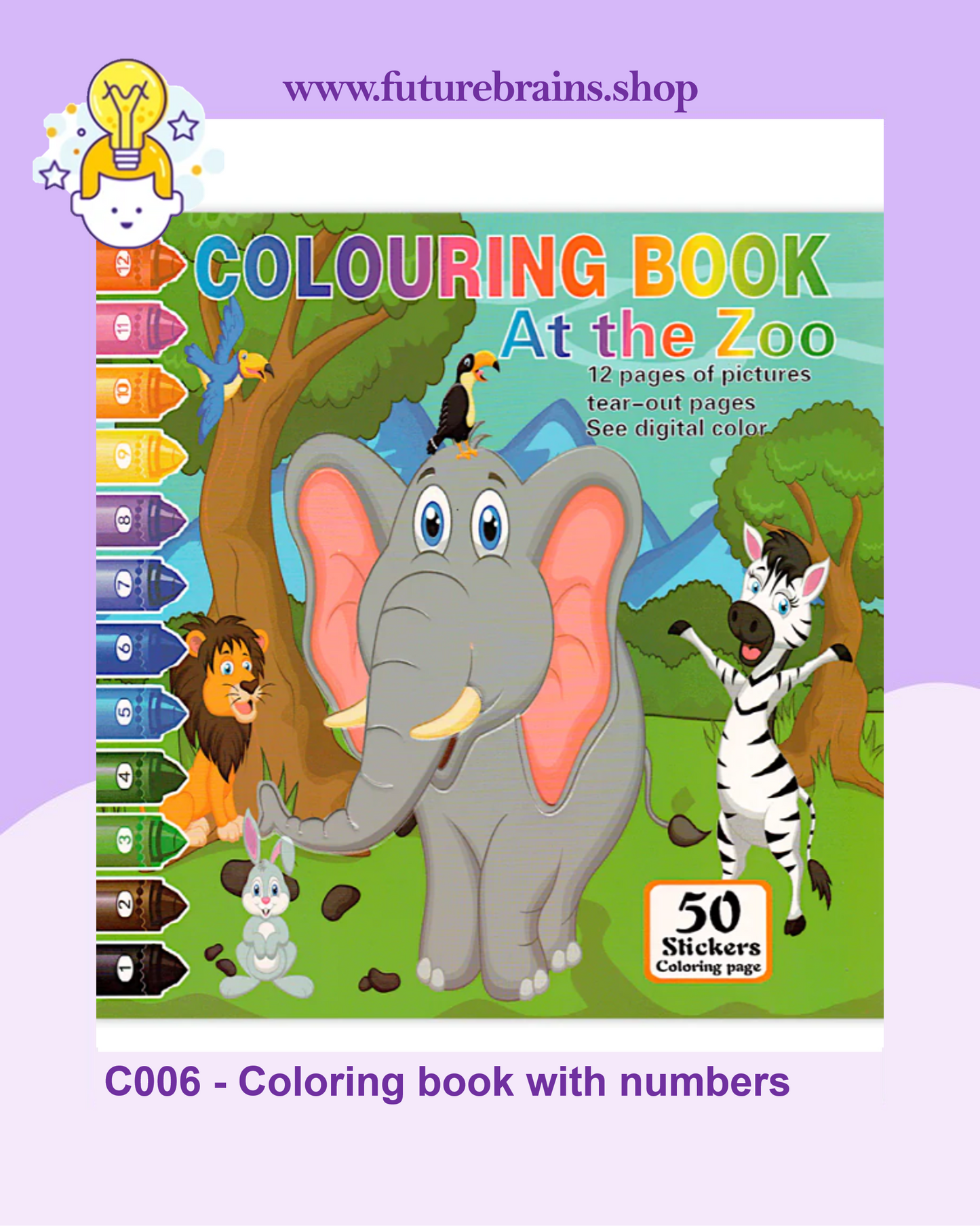 C006 - Coloring book with numbers
