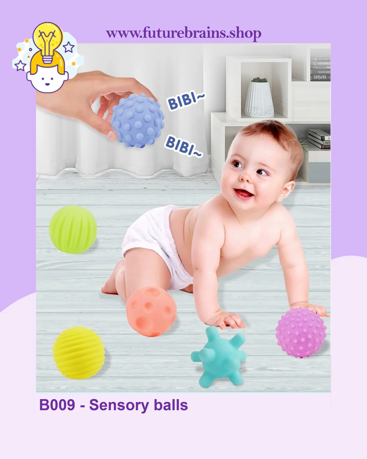 B009 - Sensory balls 6 pcs / set