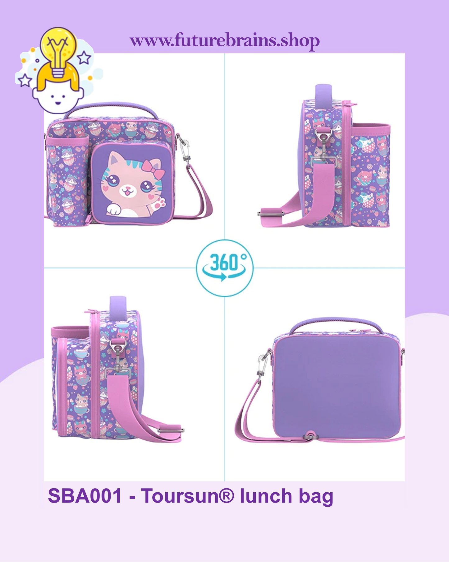 SBA001 - Toursun® lunch bag cats design