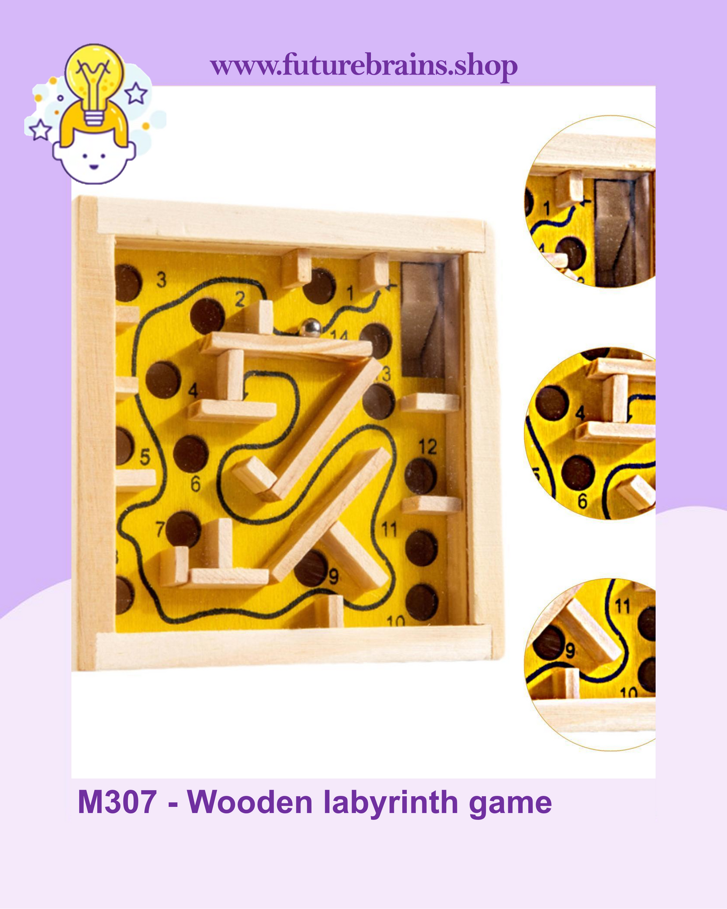 M307 - Wooden labyrinth game
