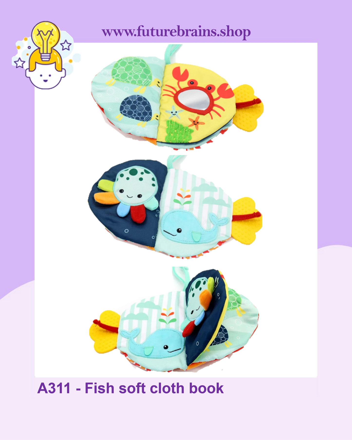 A311 - Fish soft cloth book