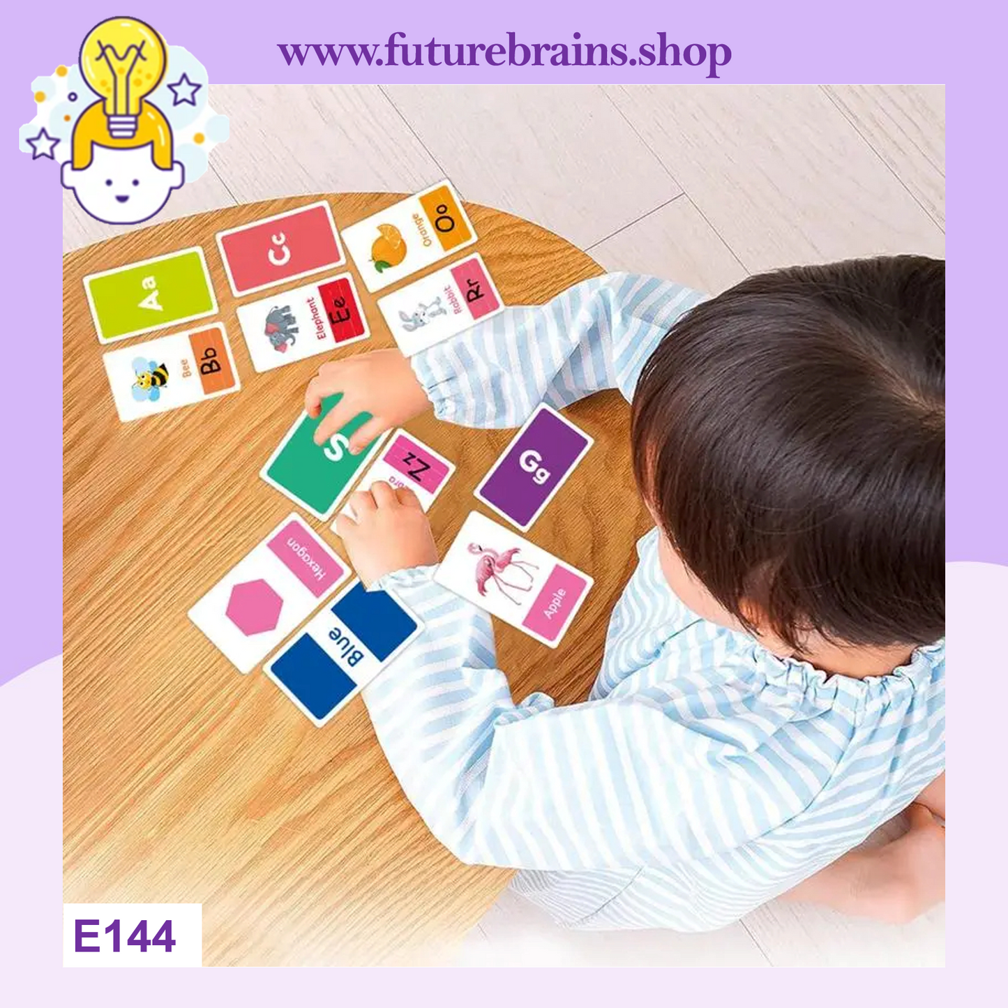 E144 - Toddler learning flash cards (yellow box)