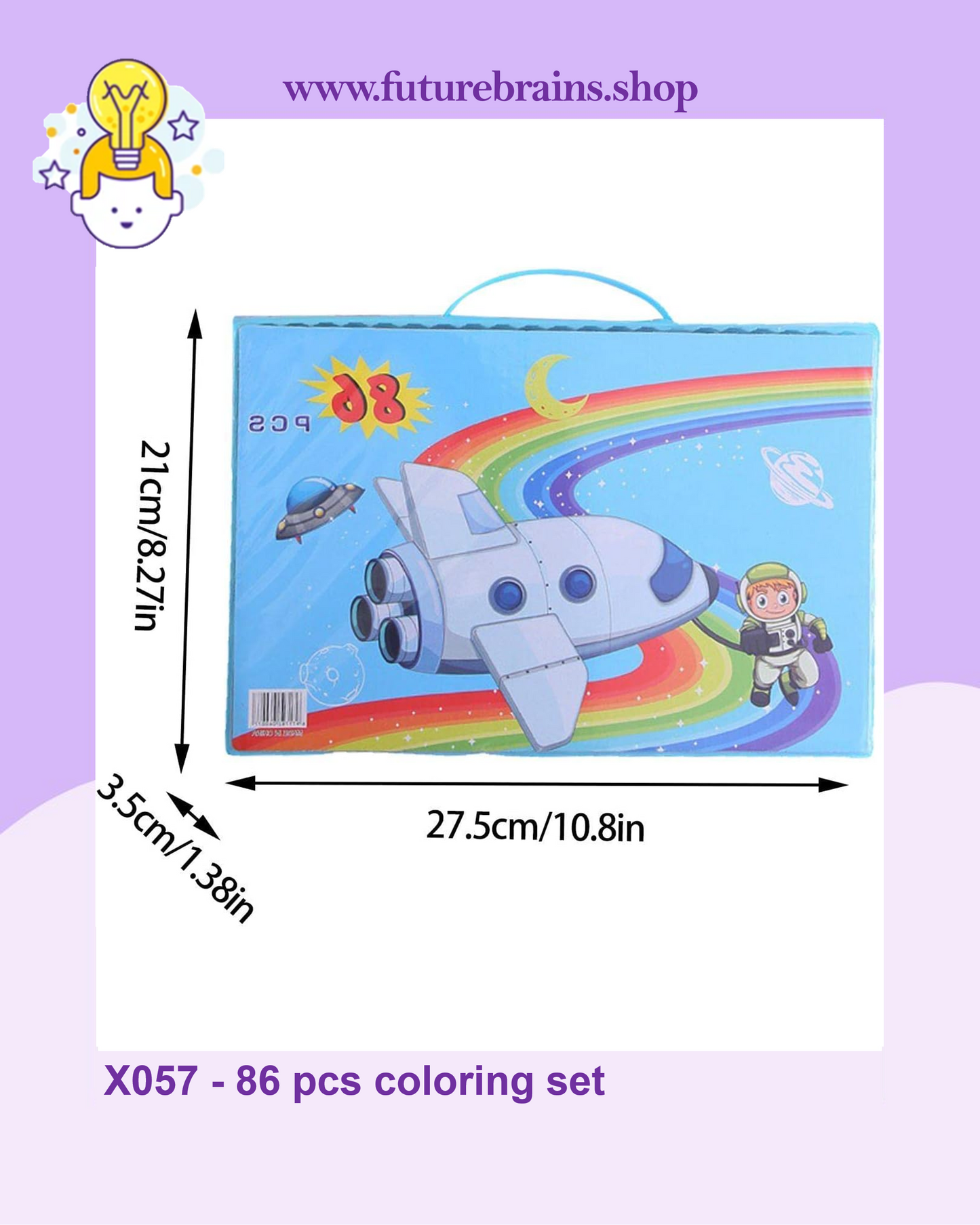 X057 - 86 pcs coloring set