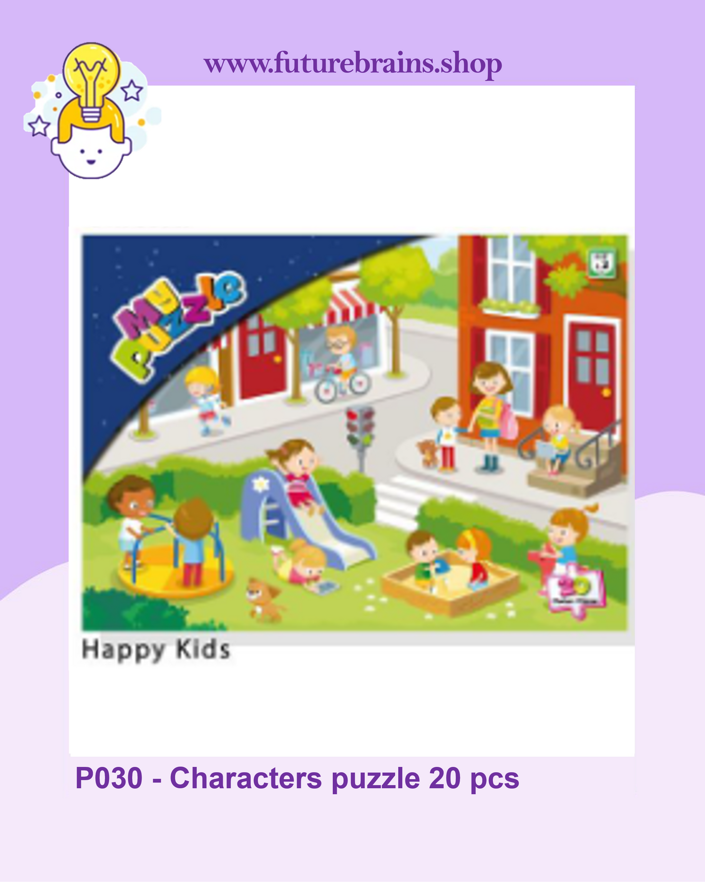 P030 - Characters puzzle 20 pcs