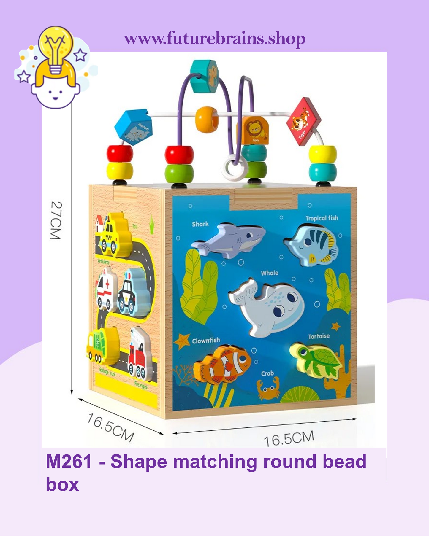 M261 - Shape matching round bead box