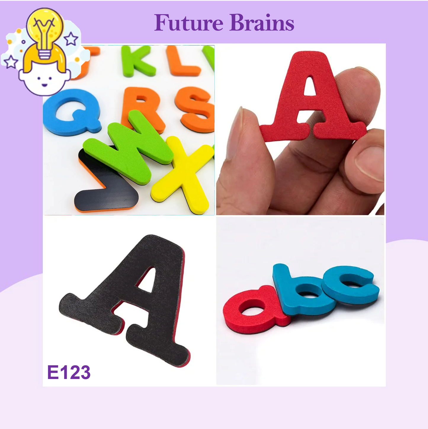 English foam magnetic letters