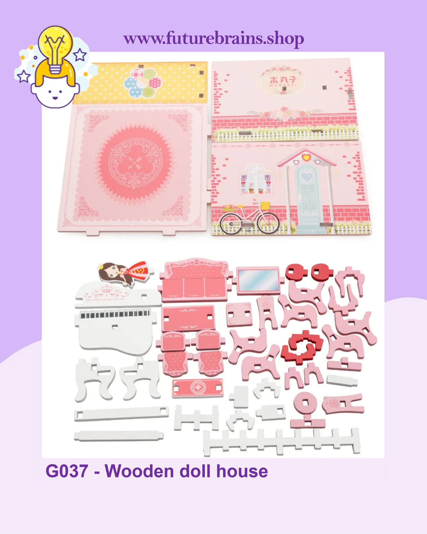 G037 - Wooden doll house
