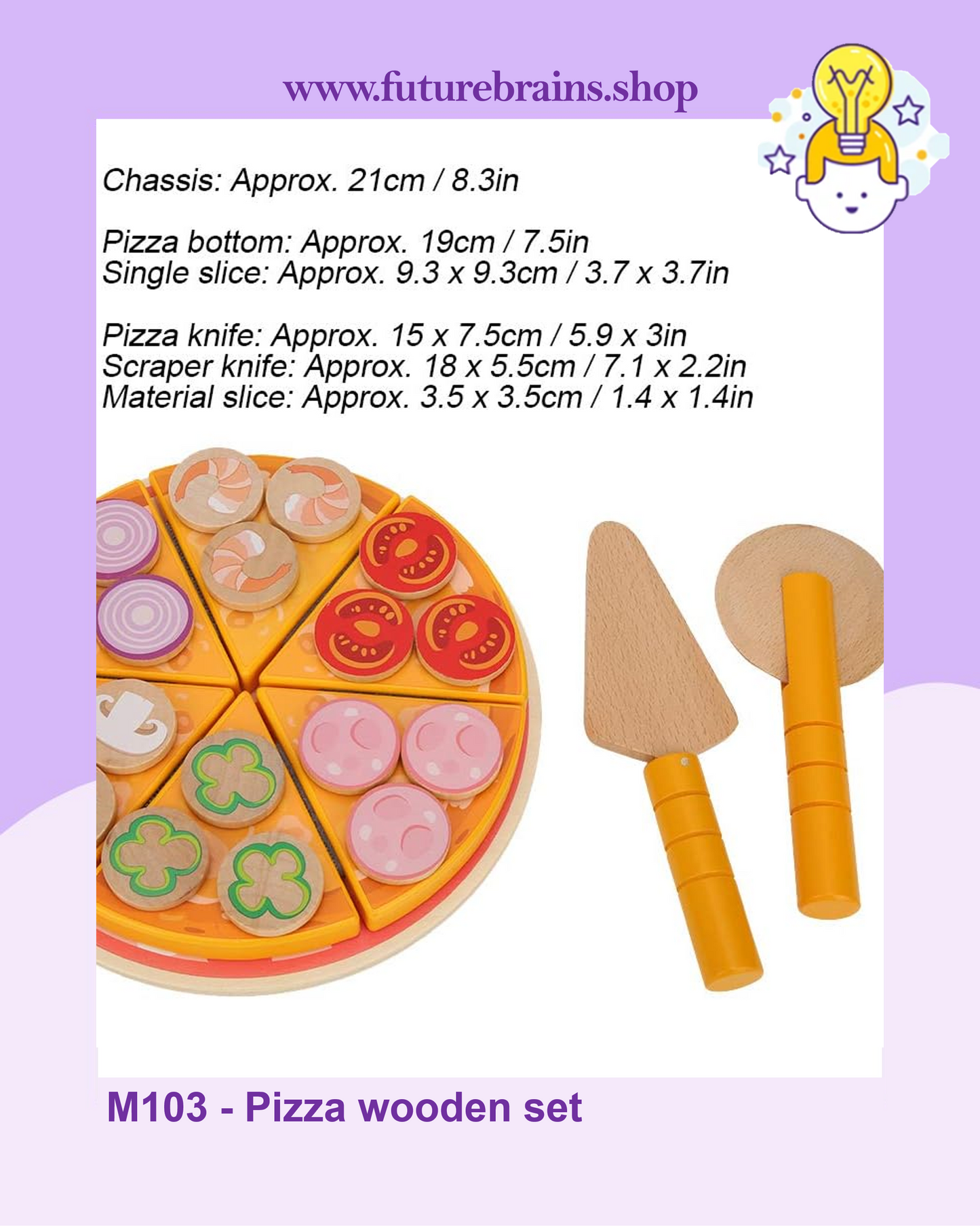 M103 - Pizza wooden set