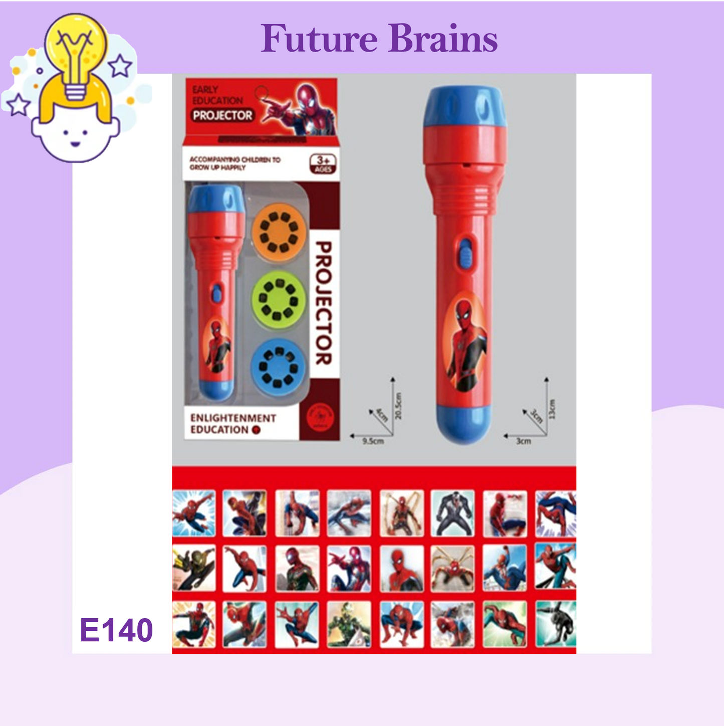 E140 - Characters torch projector
