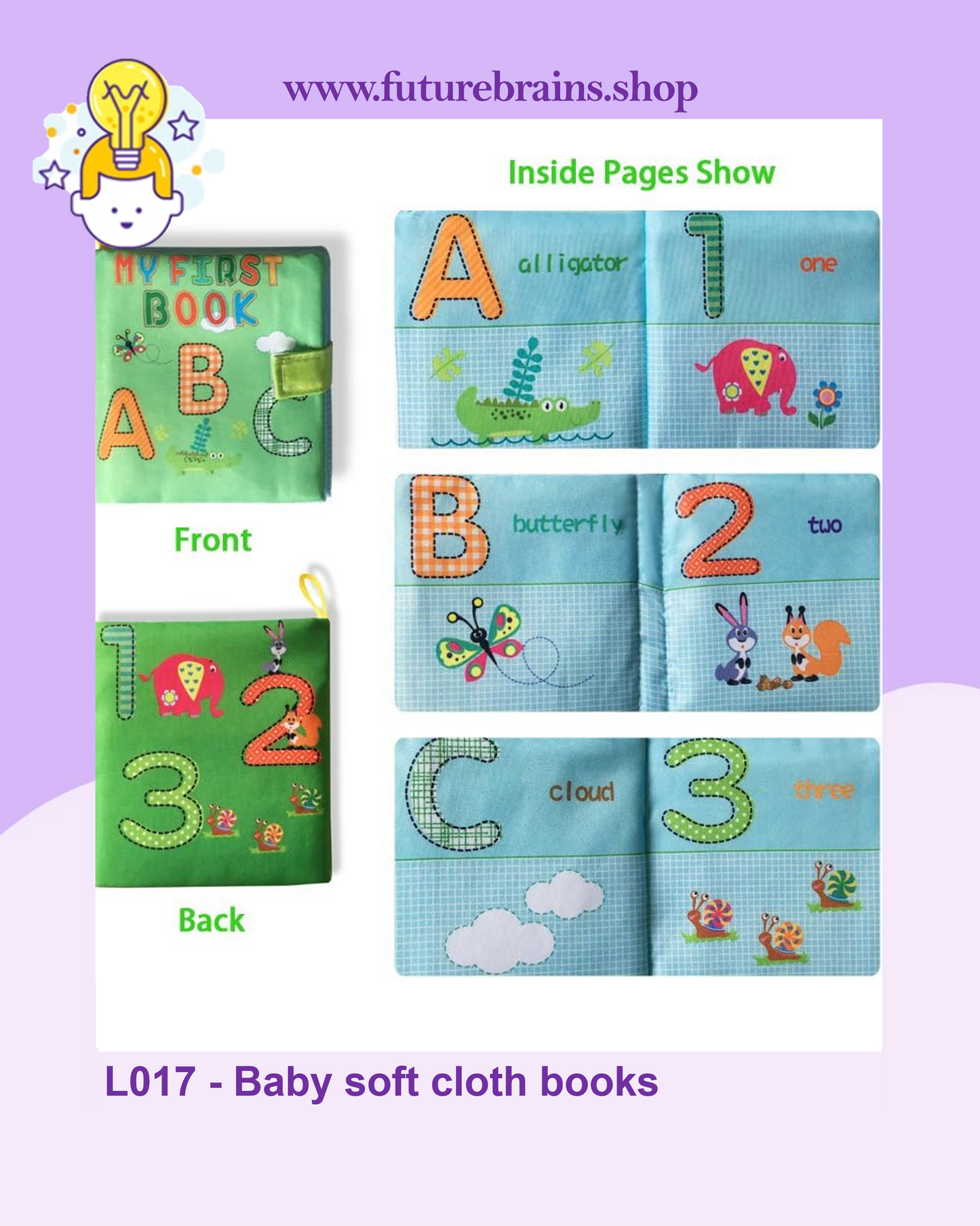 L017 - Baby soft cloth books