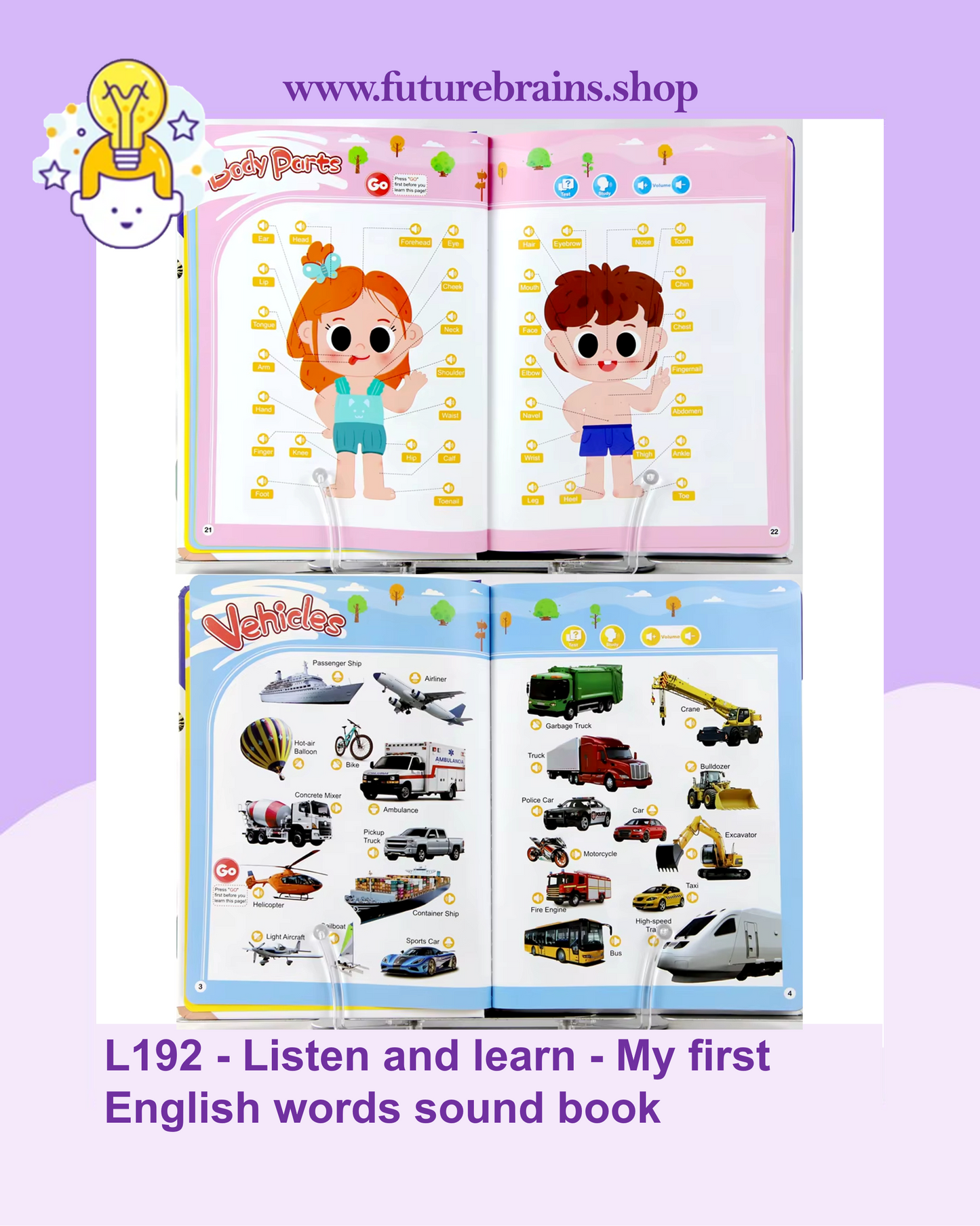 L192 - Listen and learn - My first English words sound book