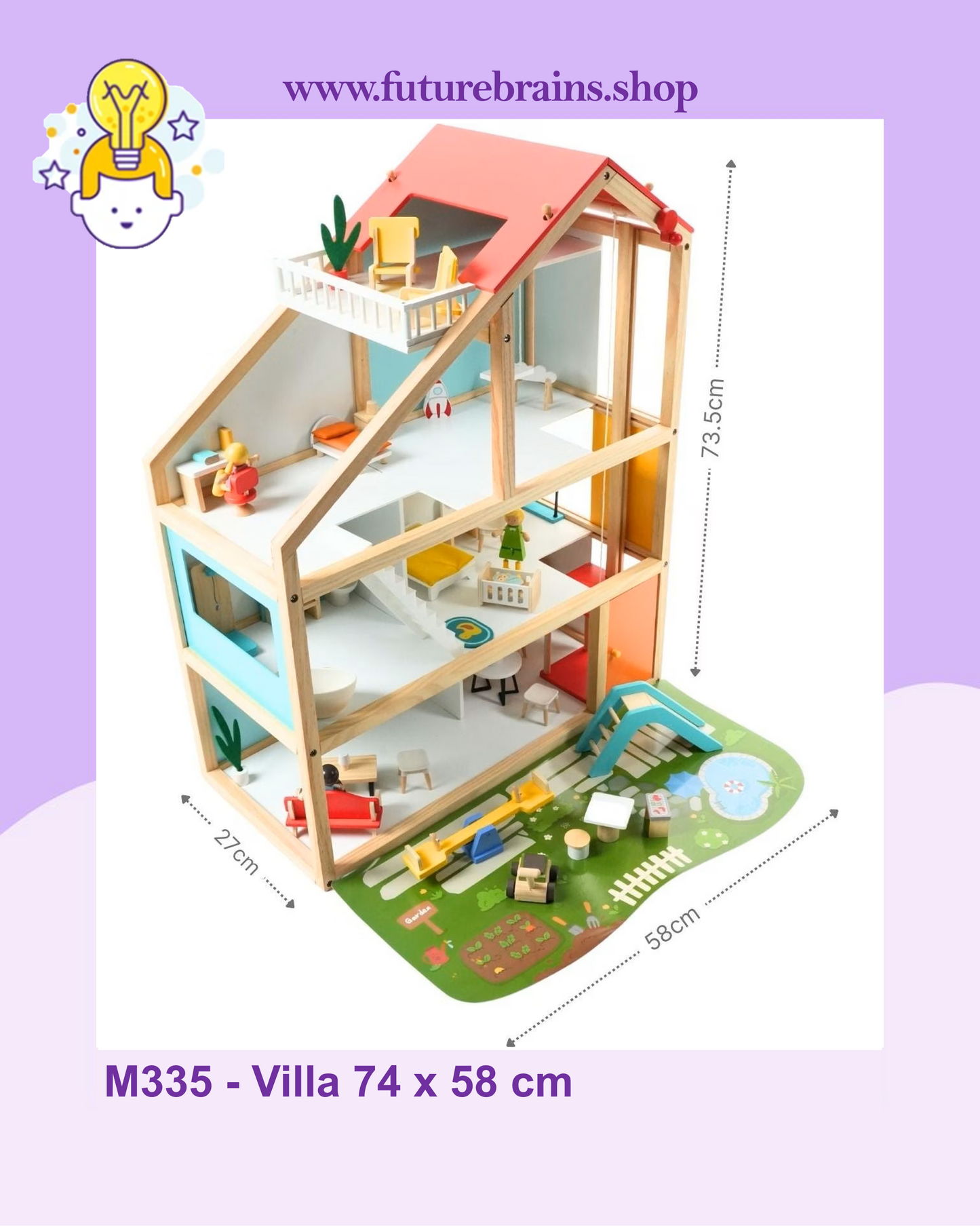 M335 - Villa 74 x 58 cm (FREE DELIVERY)