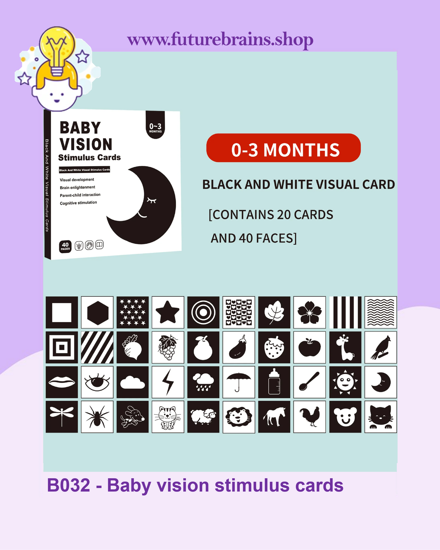 B032 - Baby vision stimulus cards