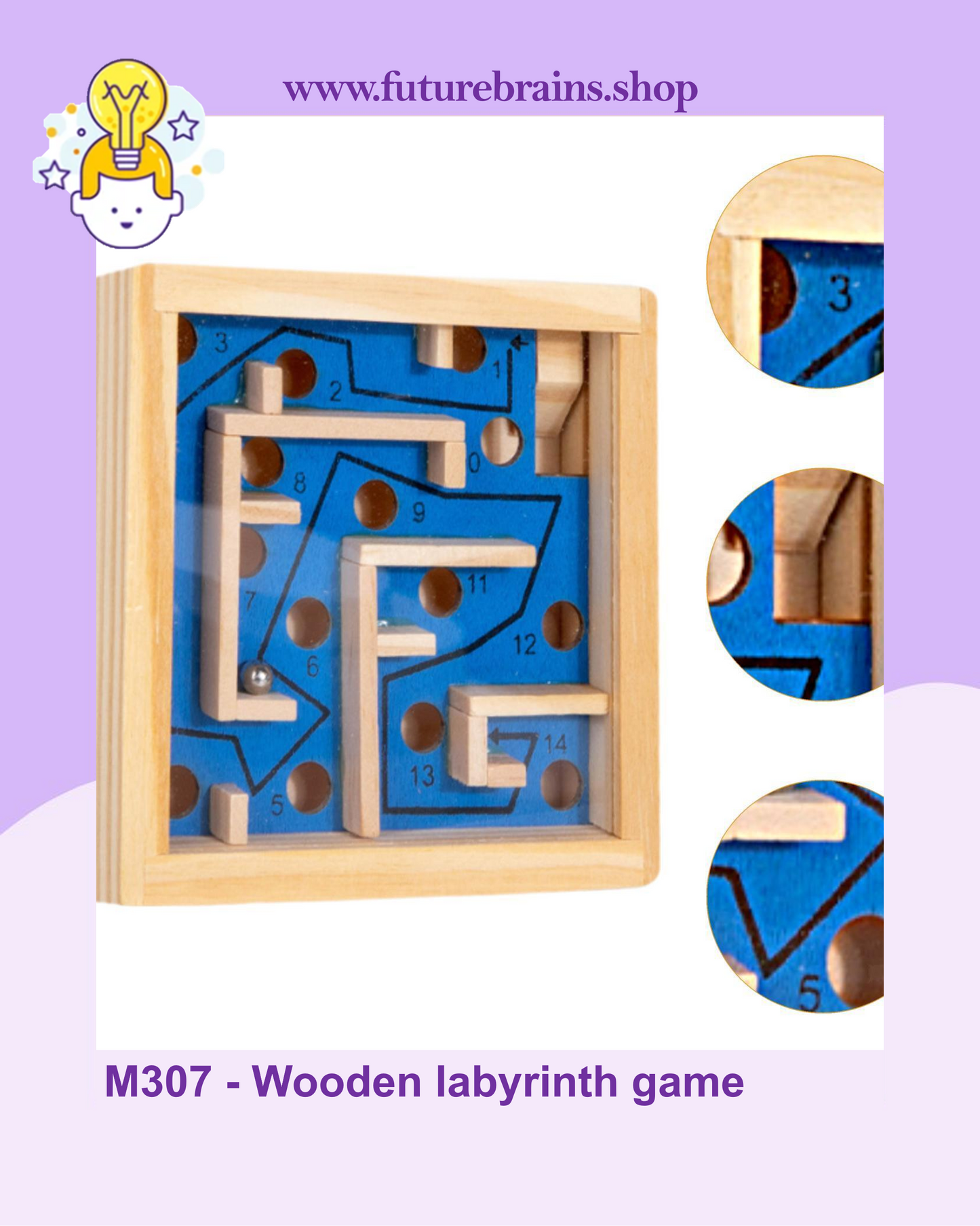 M307 - Wooden labyrinth game