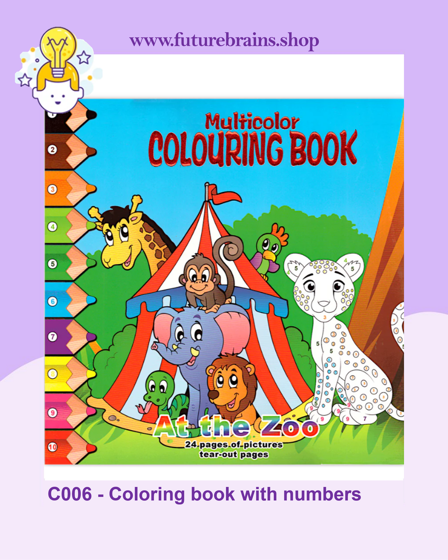 C006 - Coloring book with numbers