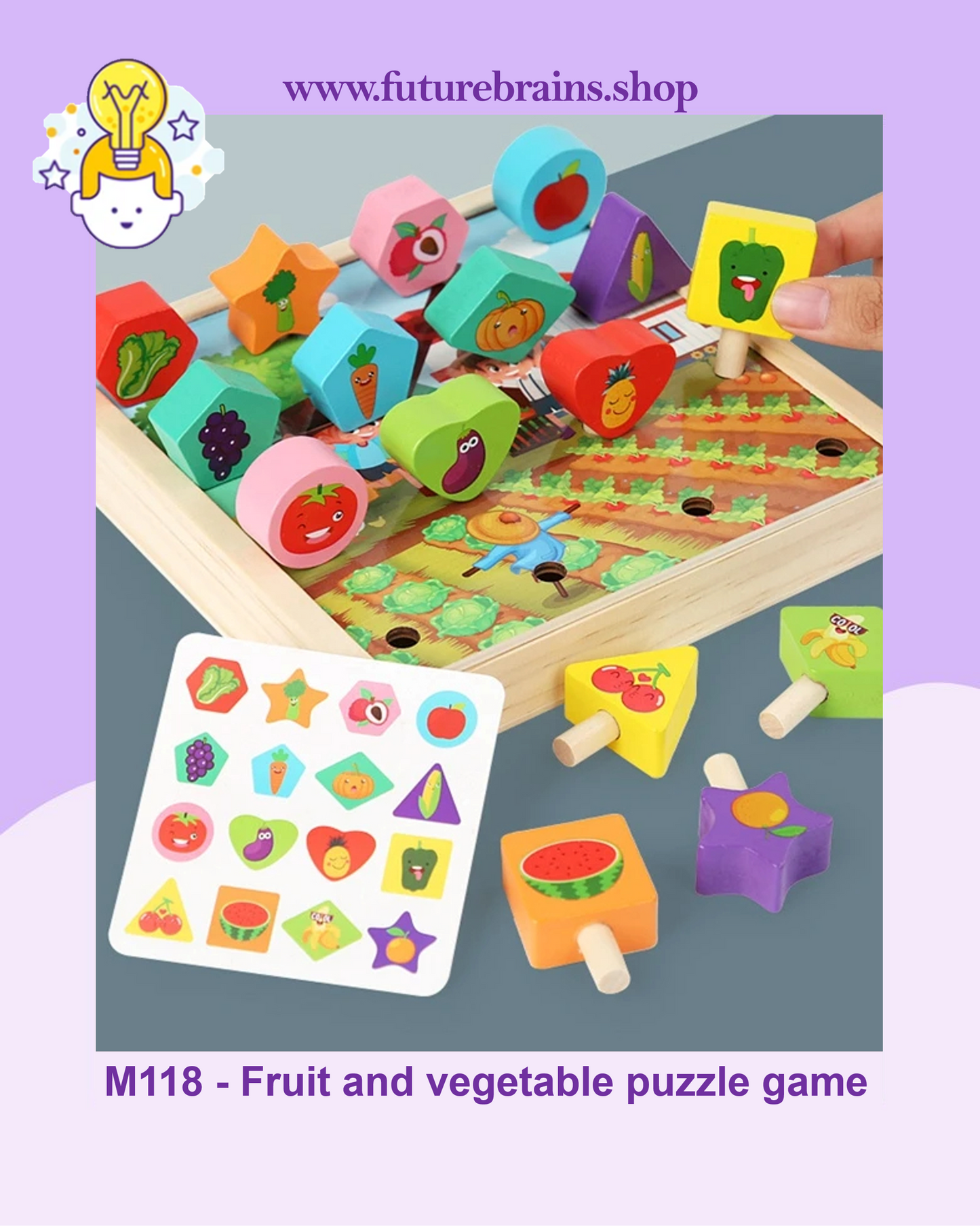 M118 - Fruit and vegetable puzzle game