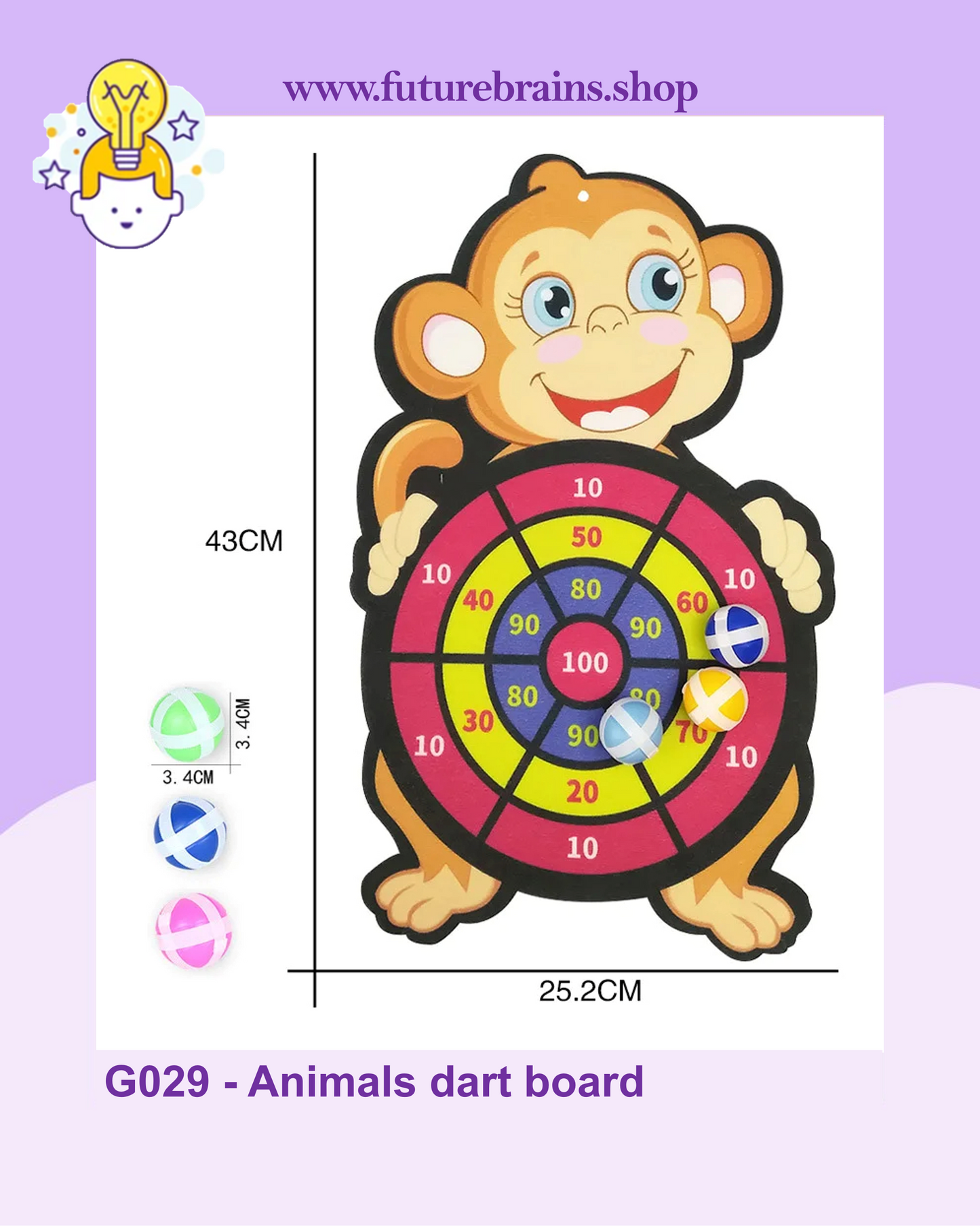 G029 - Animals dart board