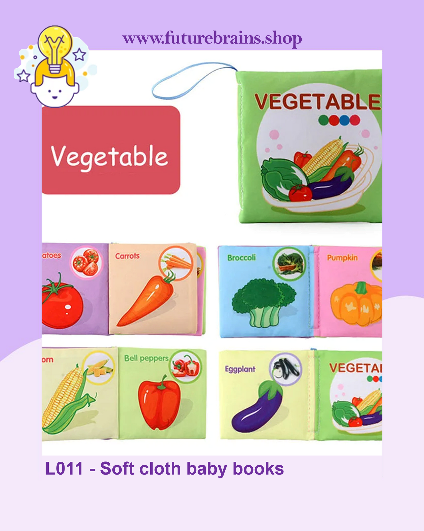 L011 - Soft cloth baby books (buy 5 for 9 $)