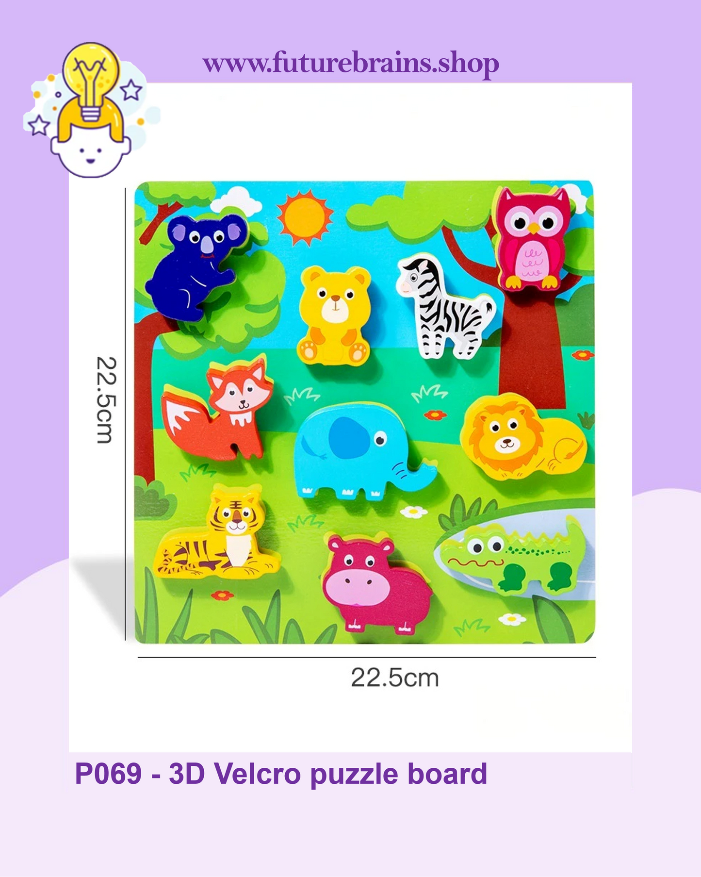 P069 - 3D Velcro puzzle board