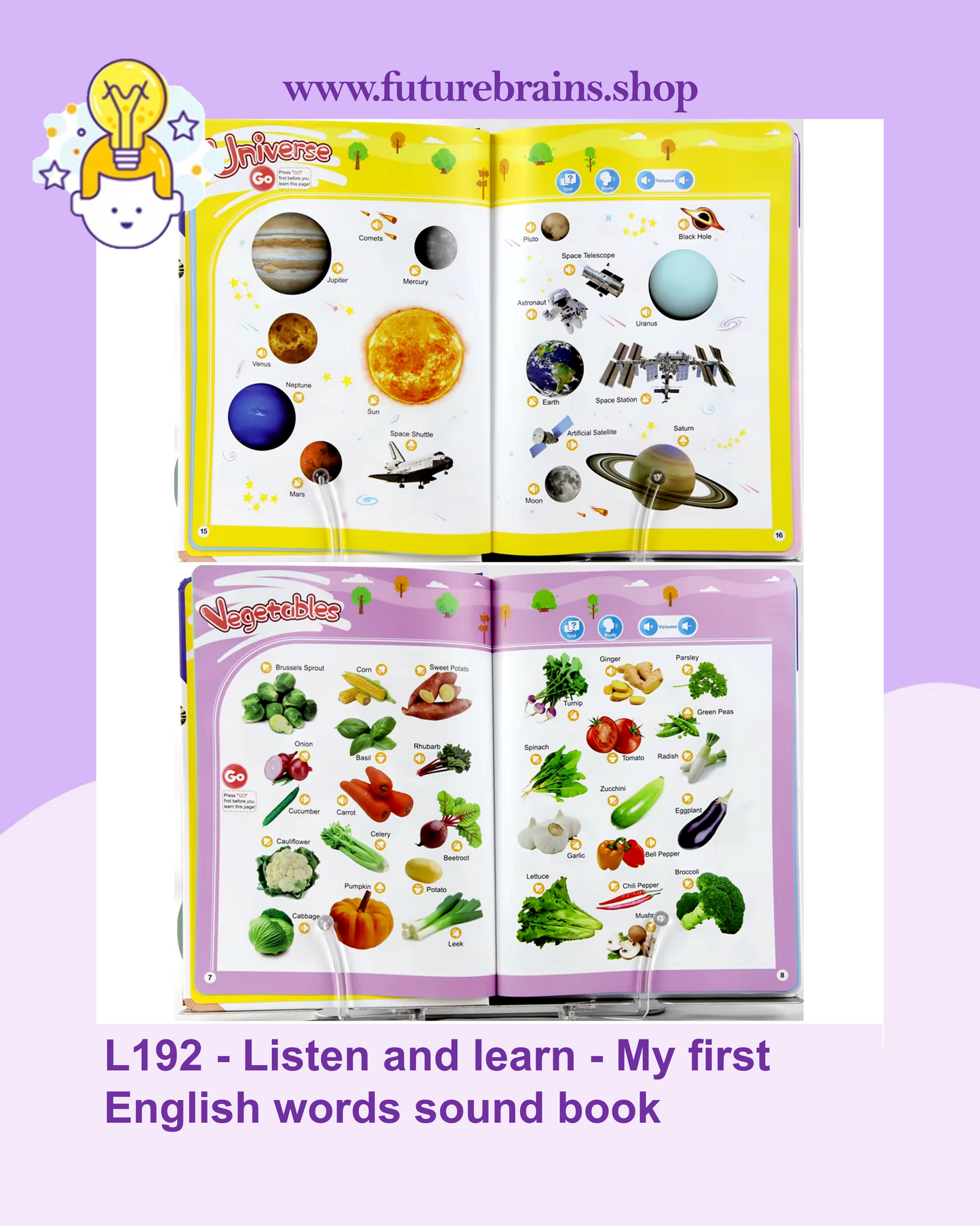 L192 - Listen and learn - My first English words sound book