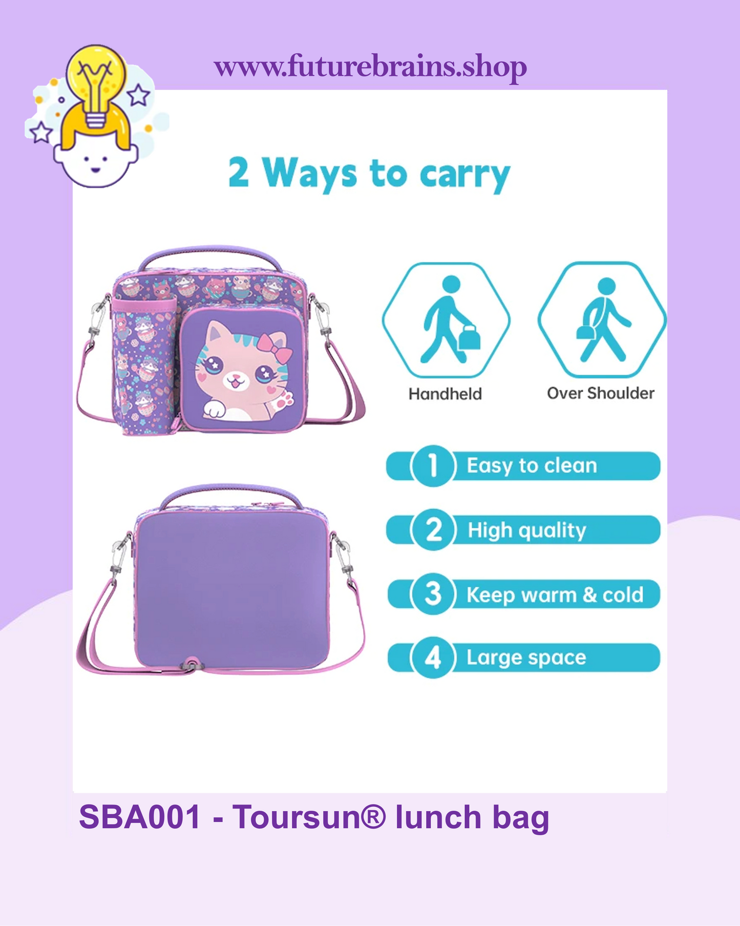 SBA001 - Toursun® lunch bag cats design