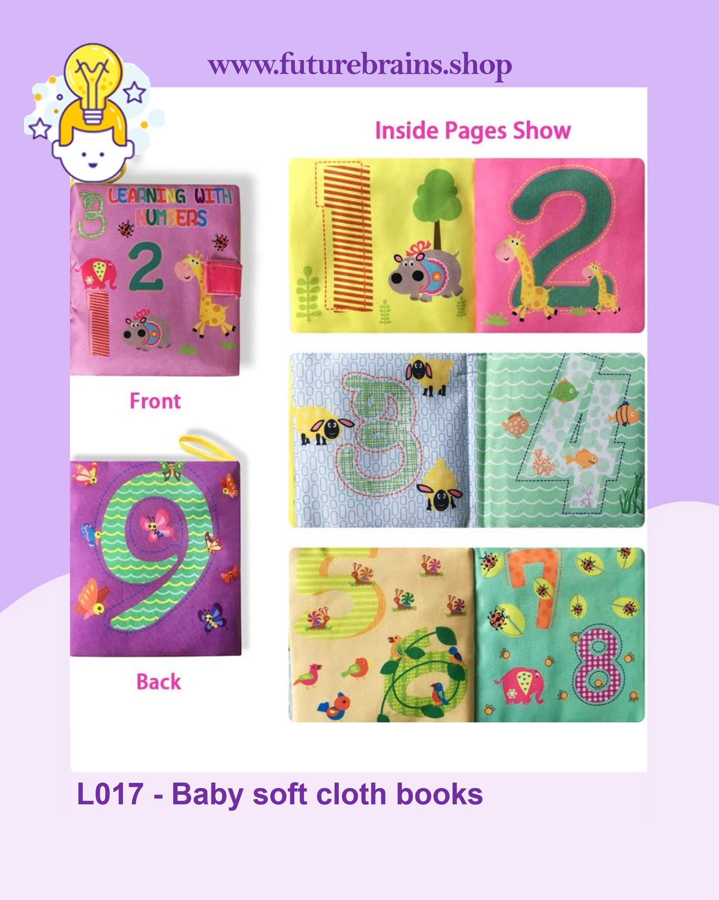 L017 - Baby soft cloth books