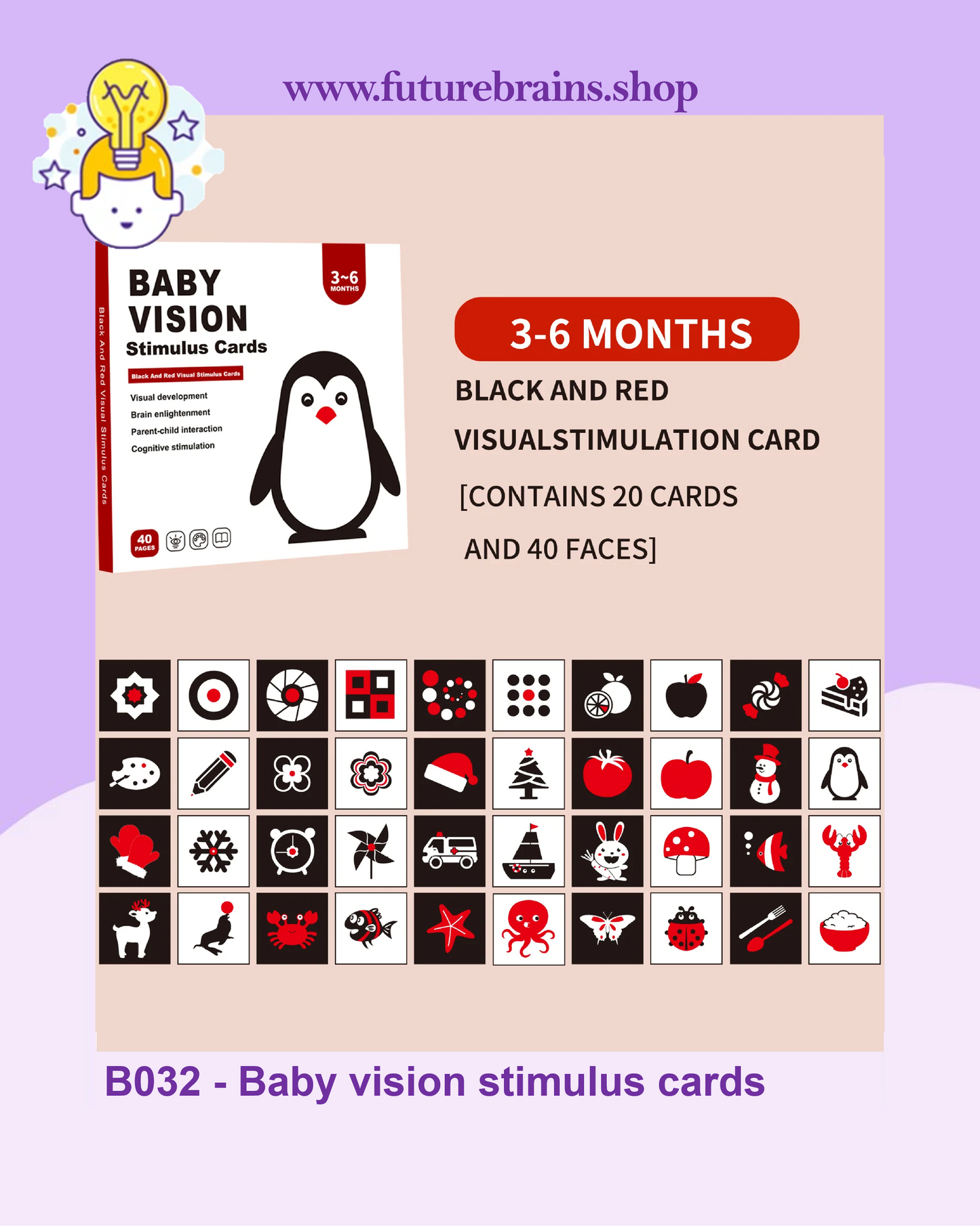 B032 - Baby vision stimulus cards