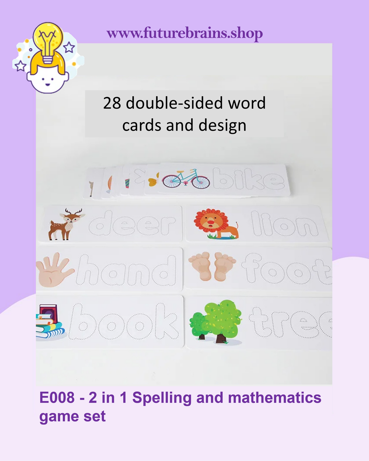 E008 - 2 in 1 Spelling and mathematics game set