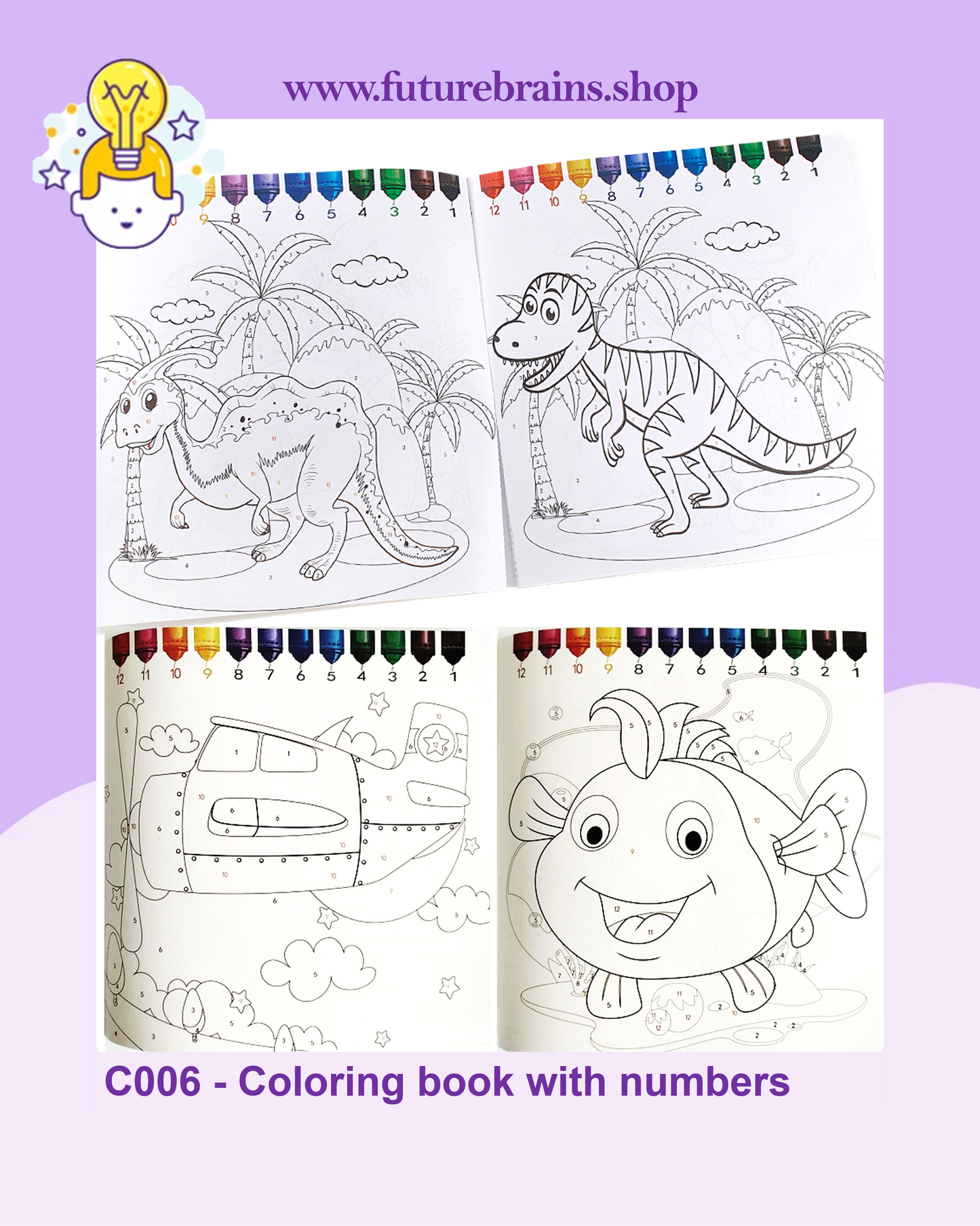 C006 - Coloring book with numbers