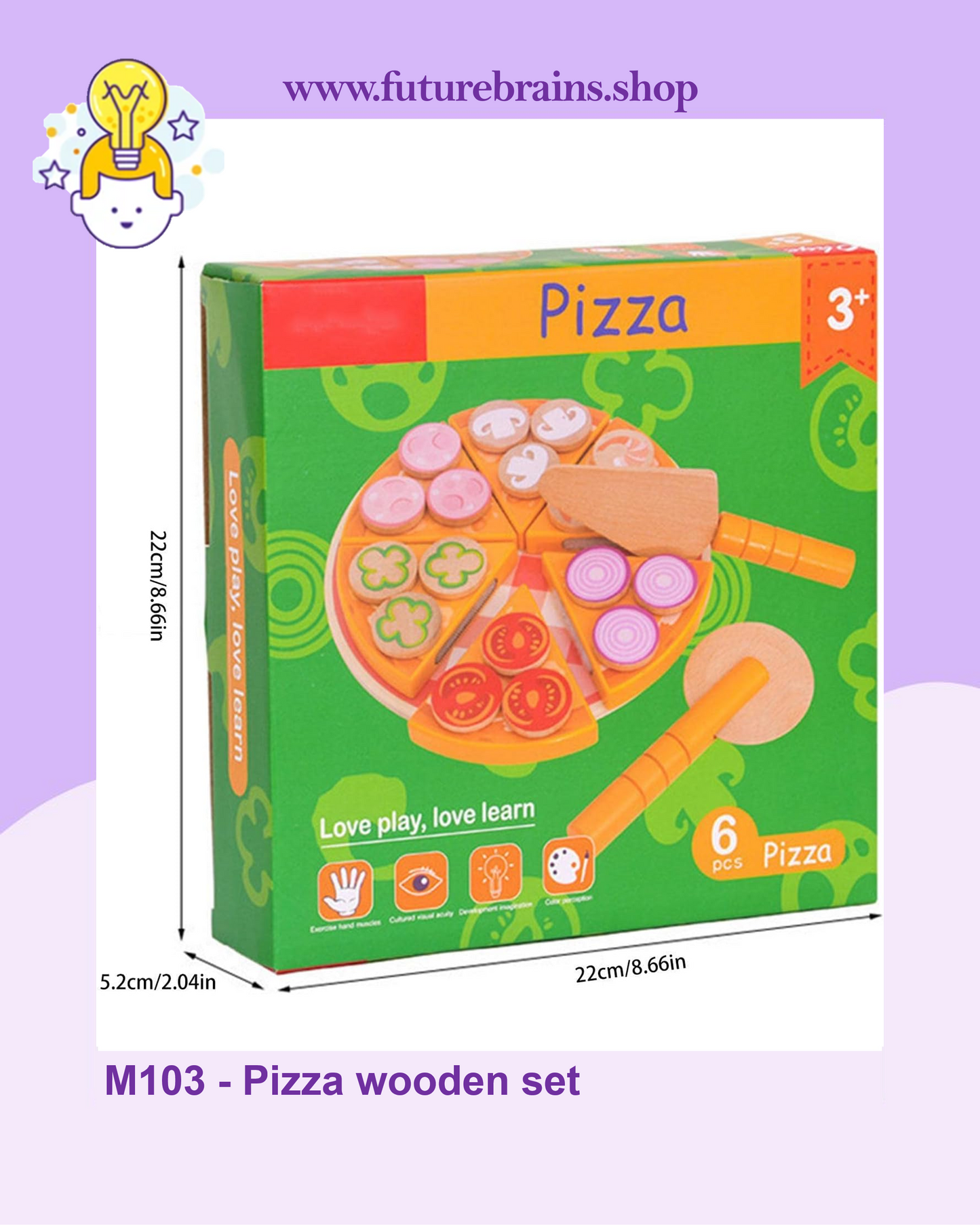 M103 - Pizza wooden set