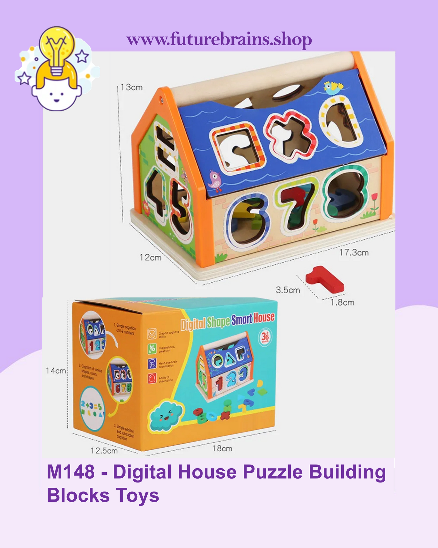 M148 - Digital House Puzzle Building Blocks Toys