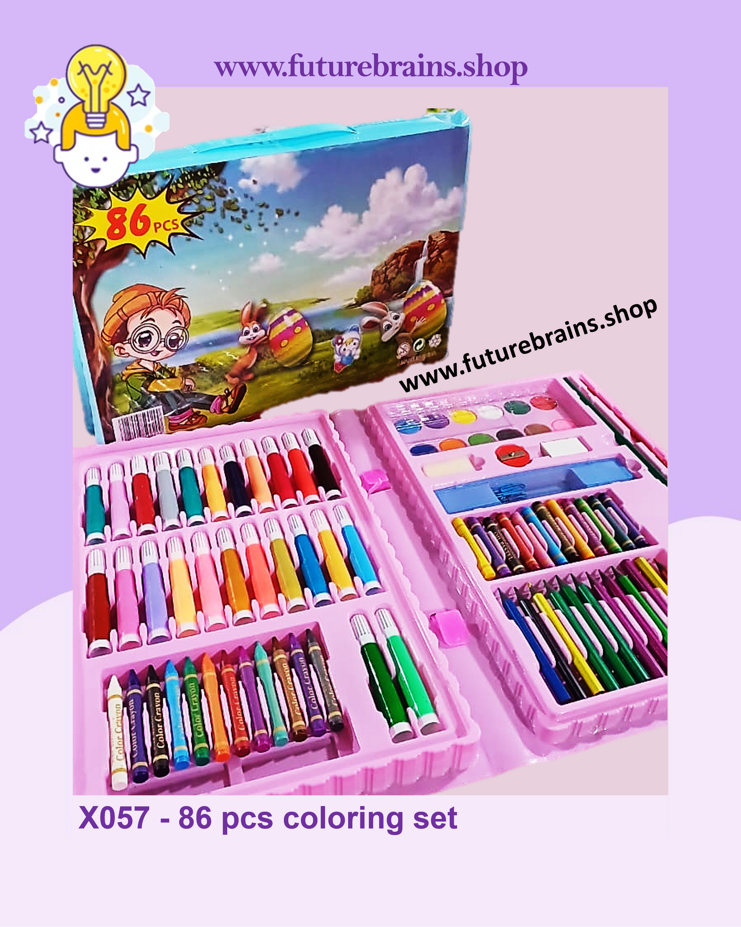 X057 - 86 pcs coloring set