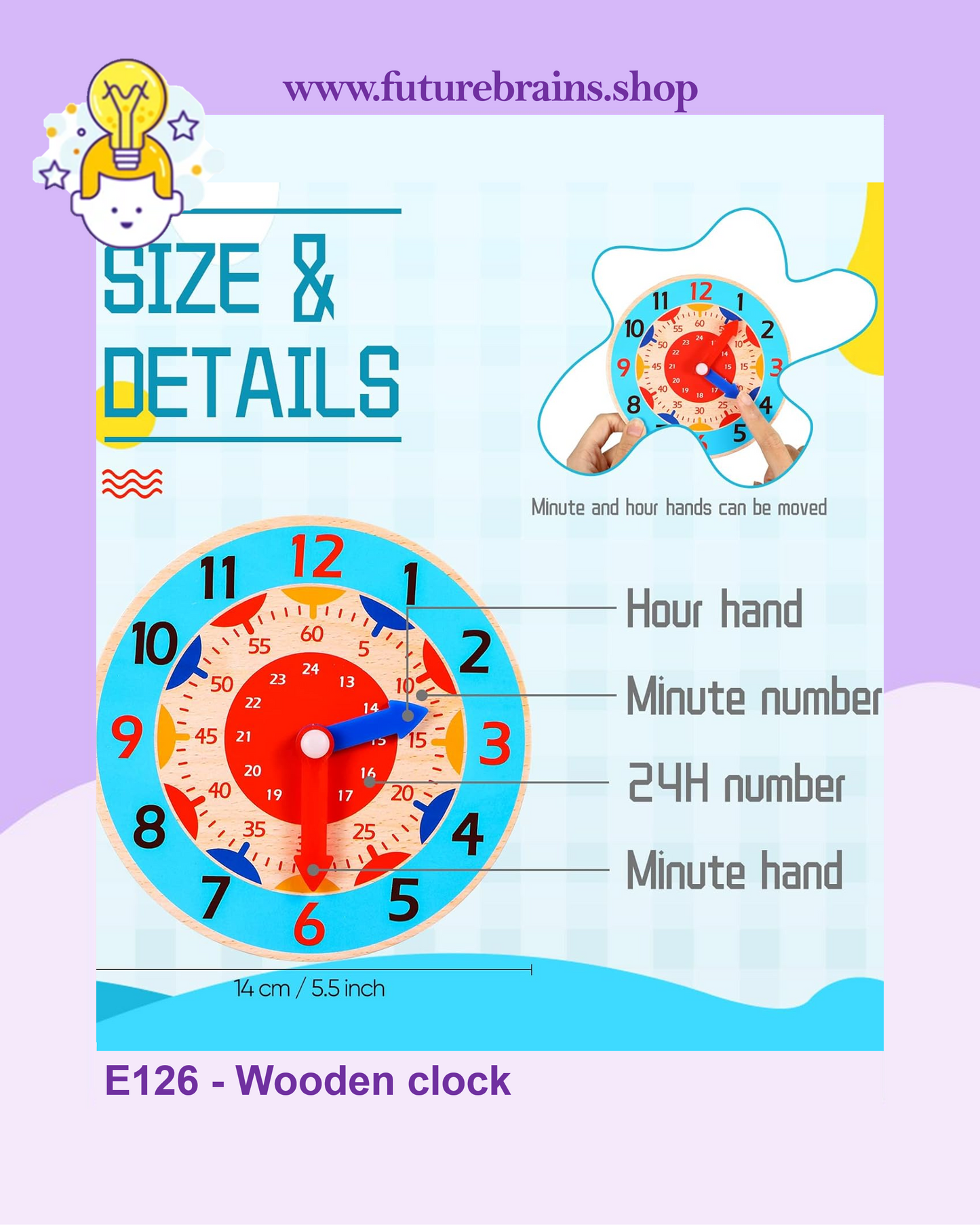 E126 - Wooden clock