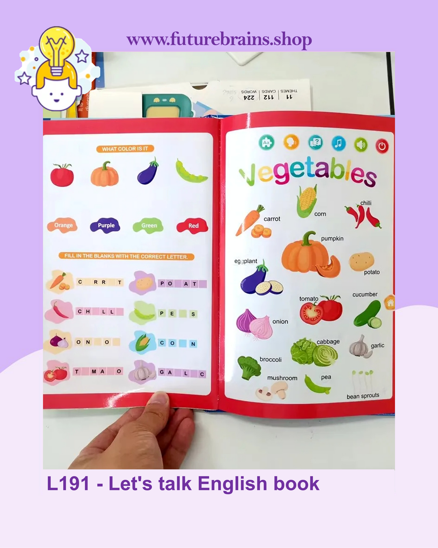 L191 - Let's talk English book (sound book)