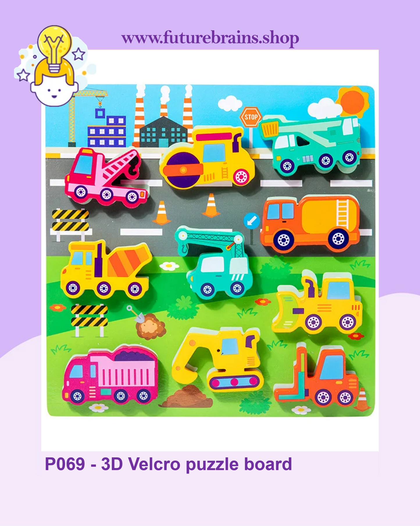P069 - 3D Velcro puzzle board