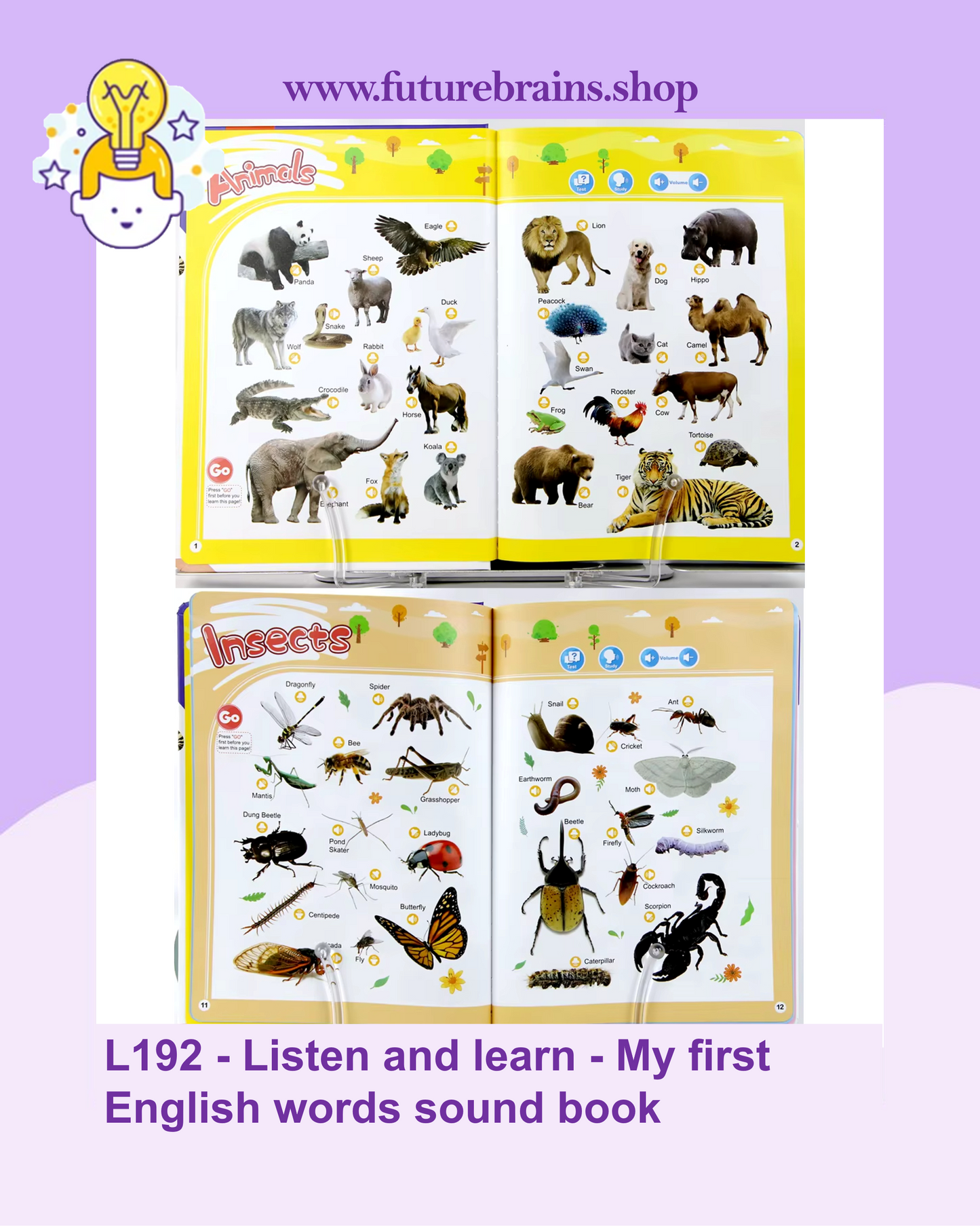 L192 - Listen and learn - My first English words sound book
