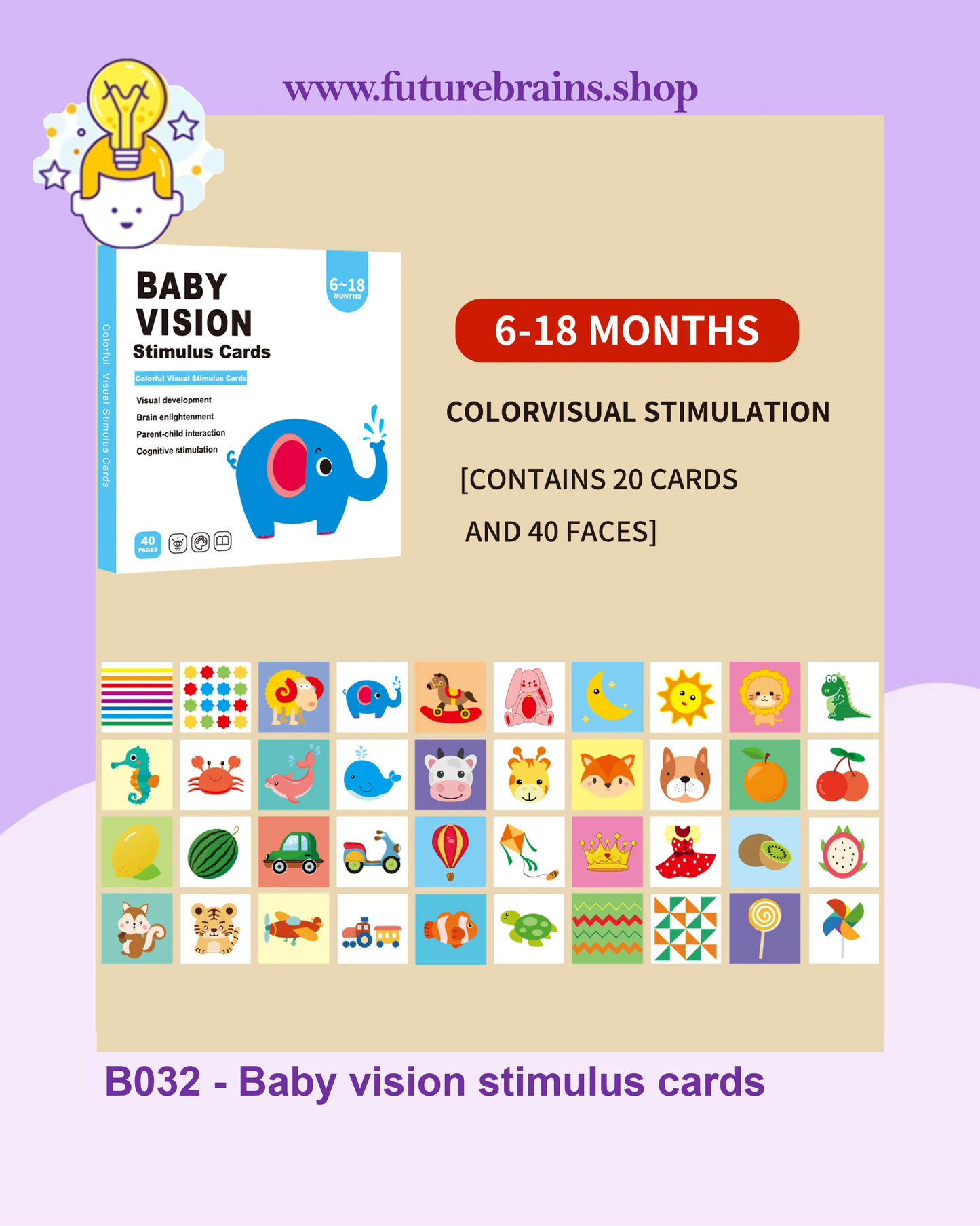 B032 - Baby vision stimulus cards
