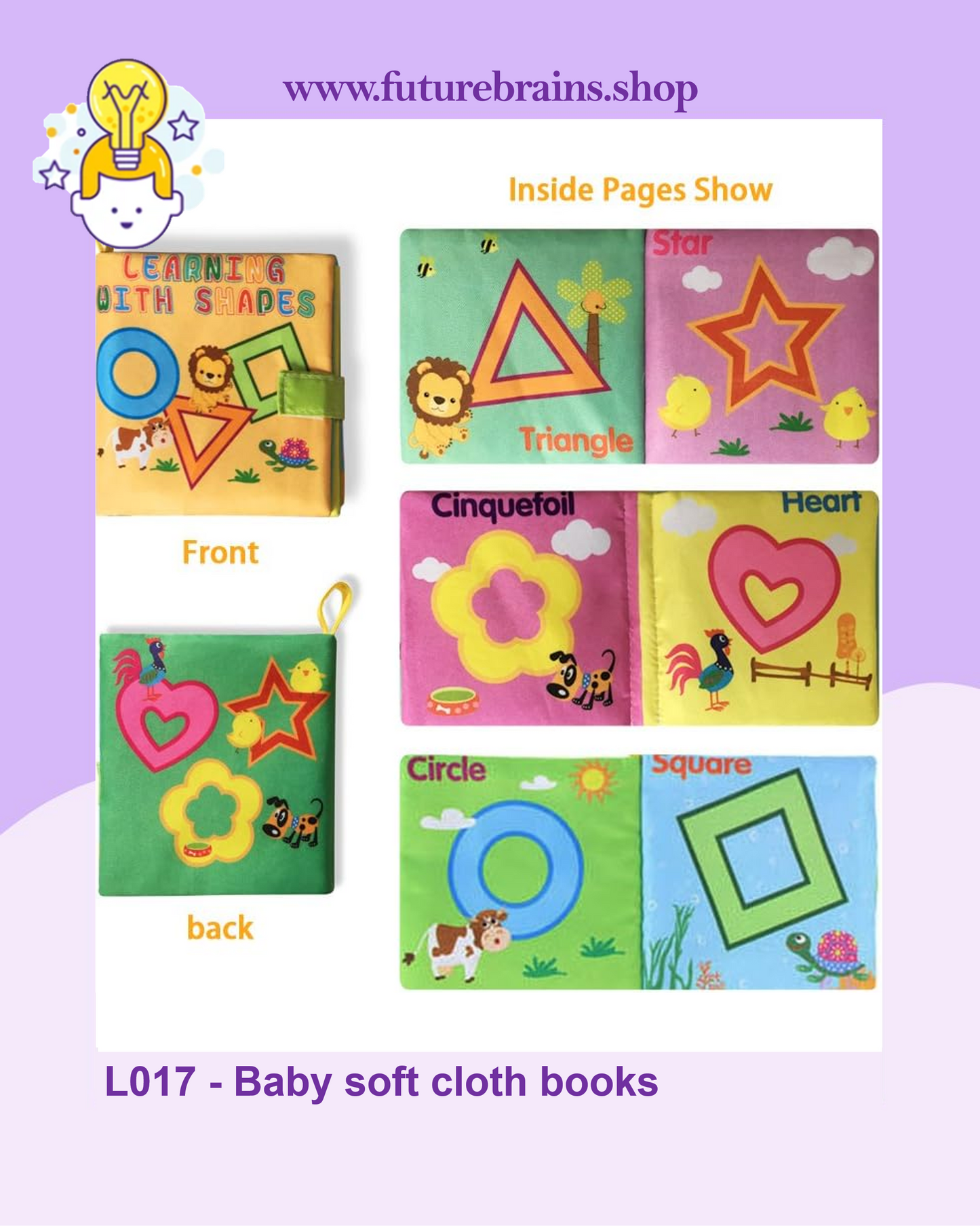 L017 - Baby soft cloth books