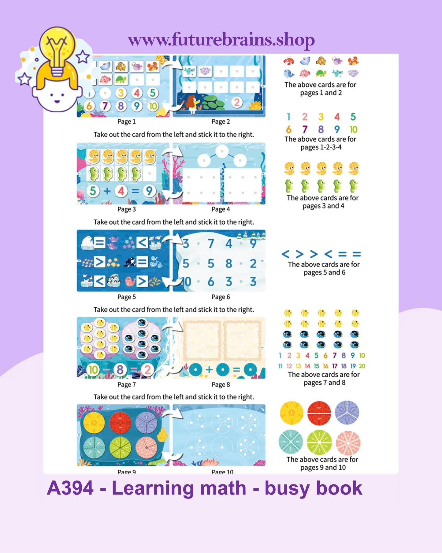 A394 - Learning math - busy book