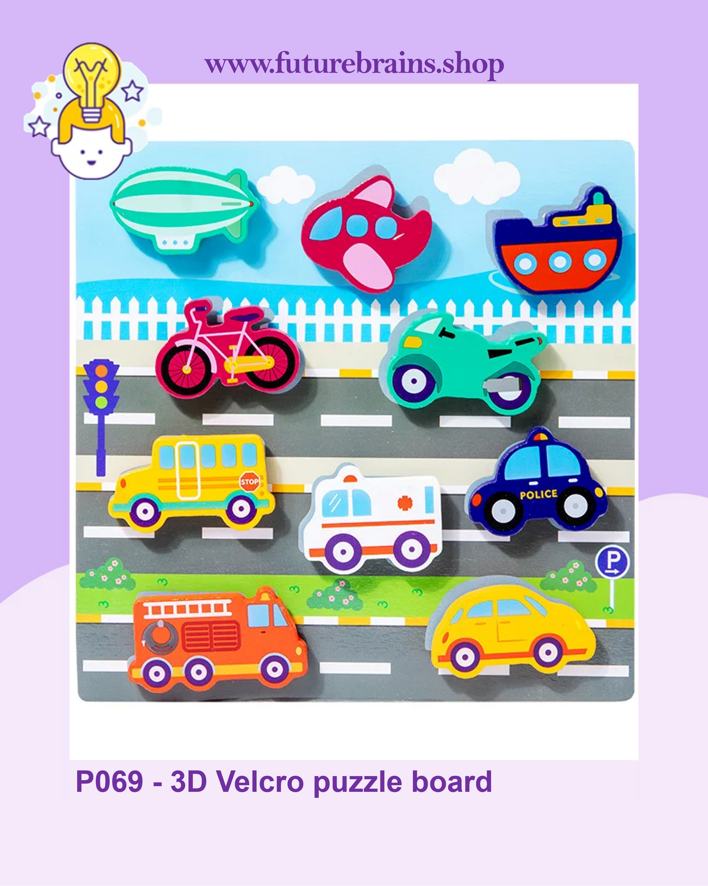 P069 - 3D Velcro puzzle board