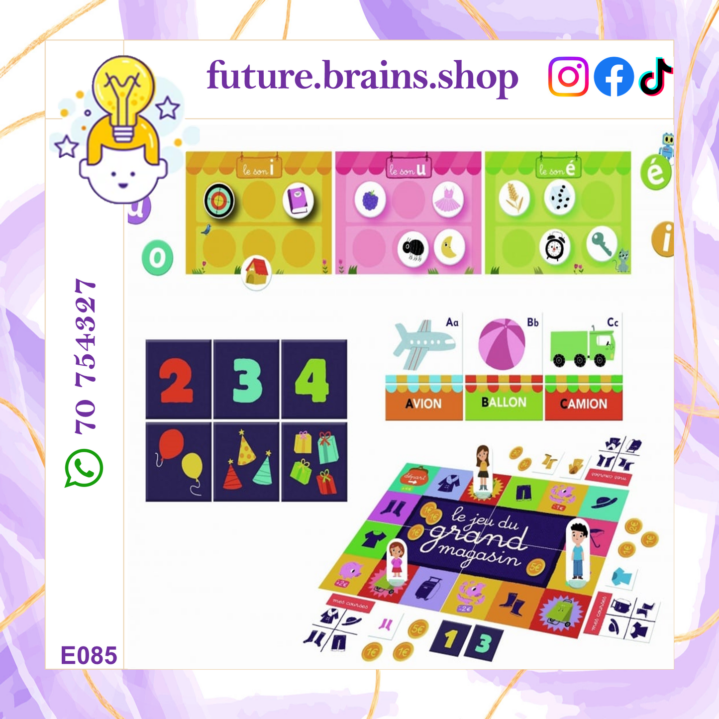 E085 - La petite ecole - Mon grand coffret Moyenne section