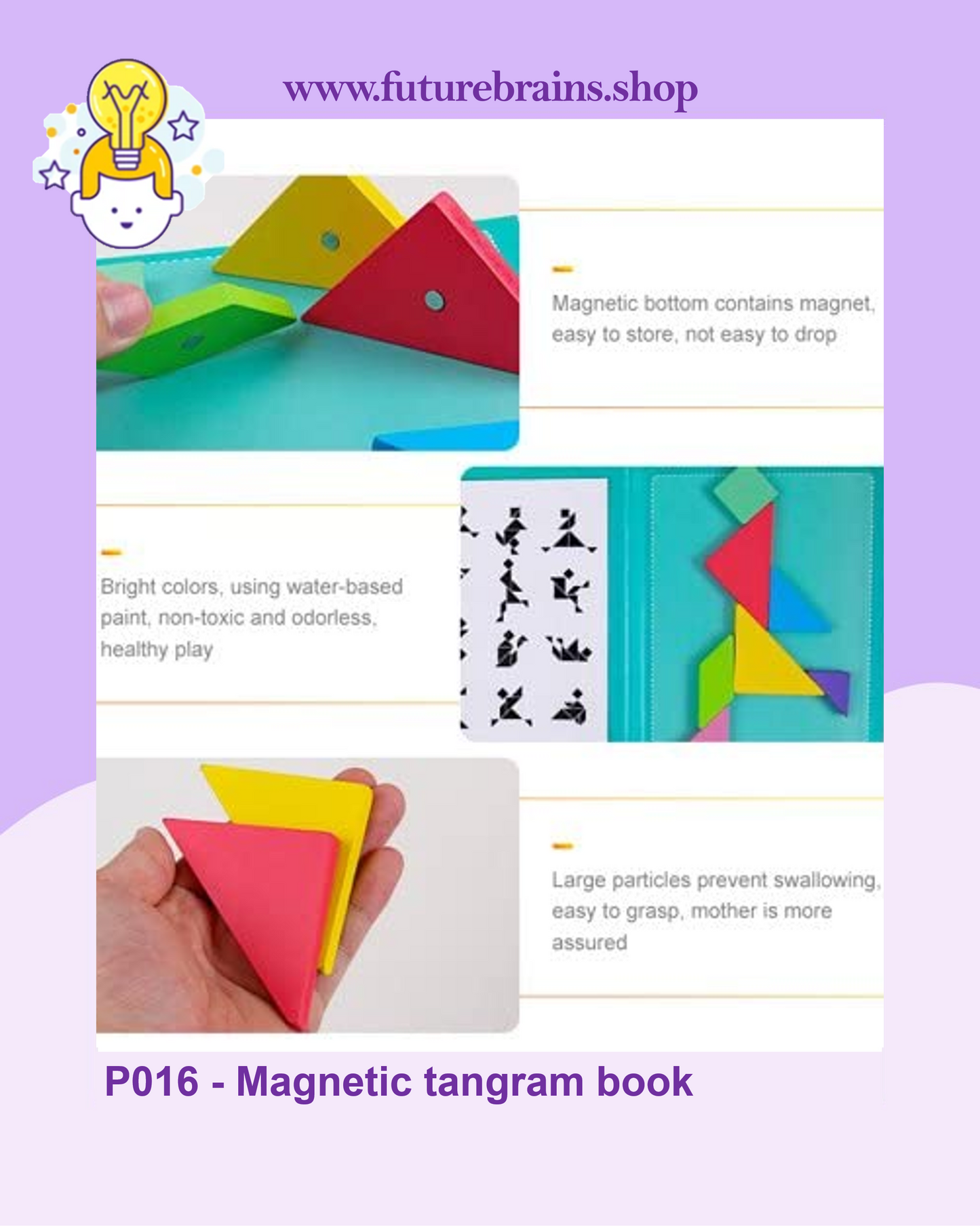 P016 - Magnetic tangram book