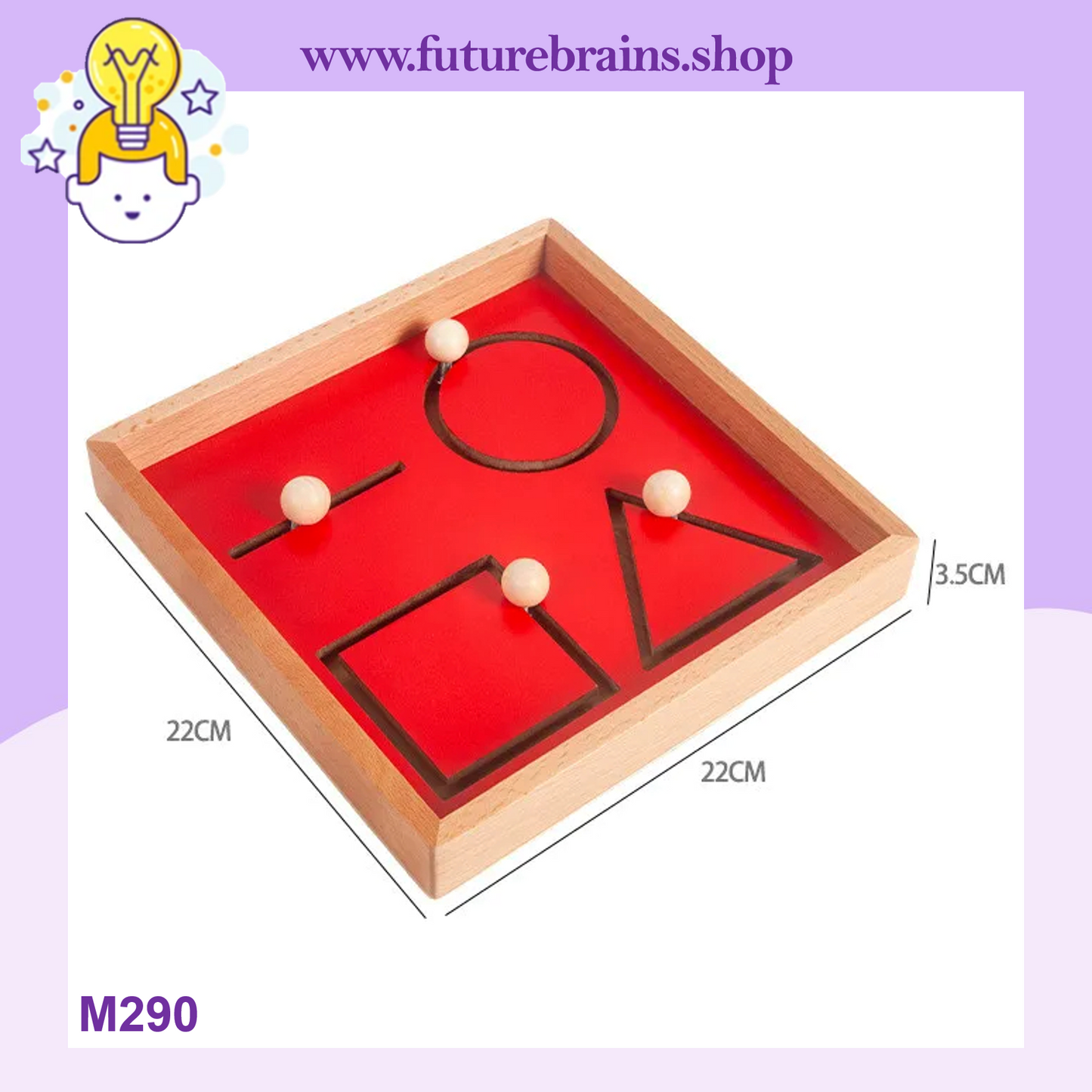 M290 - Montessori Geometric Tracing Board