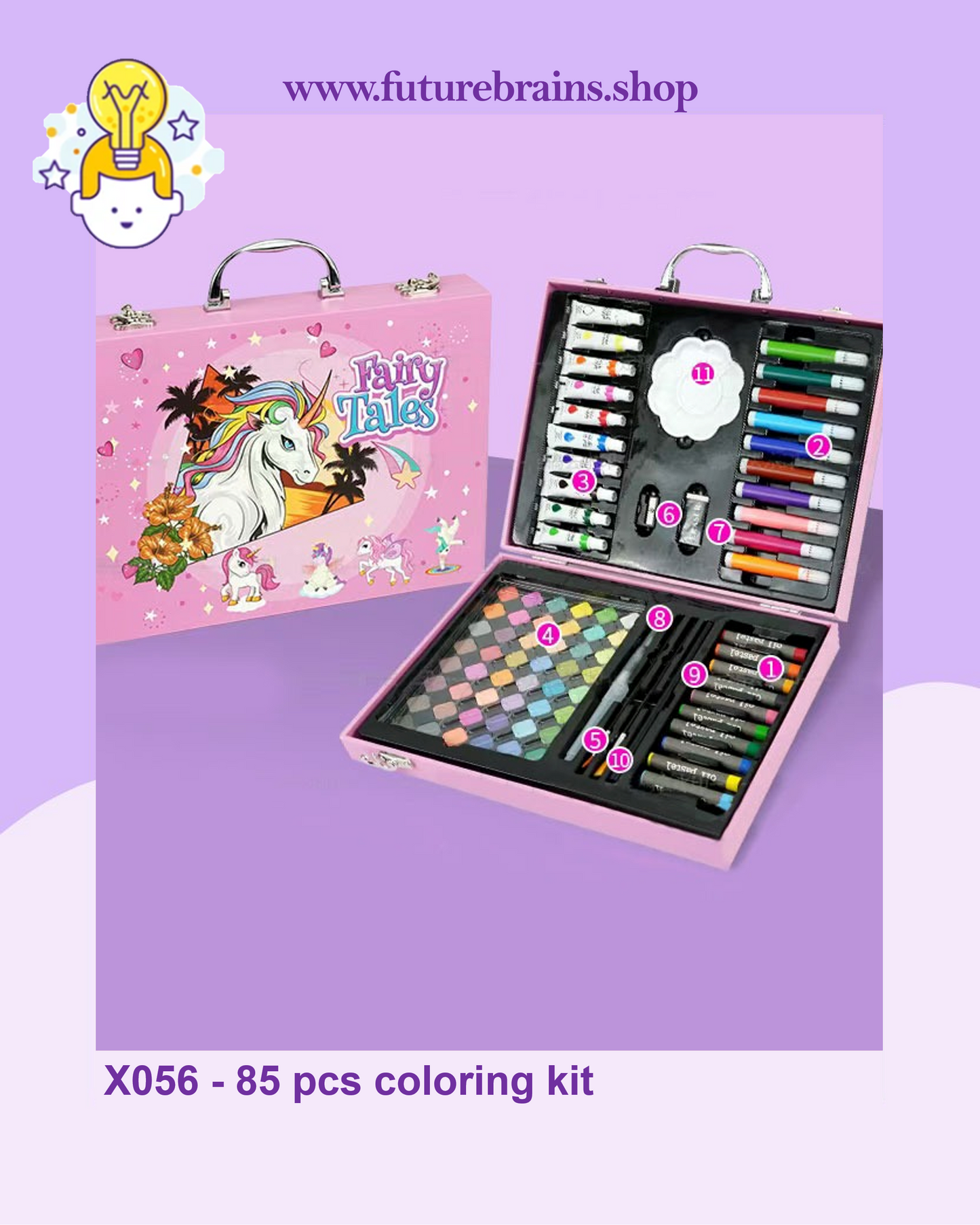 X056 - 85 pcs coloring kit