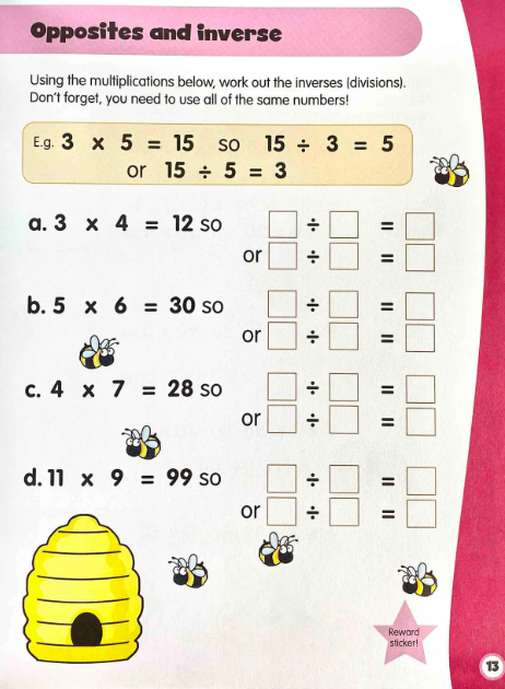 A298 - Essential workbooks - Multiplying and dividing 7+